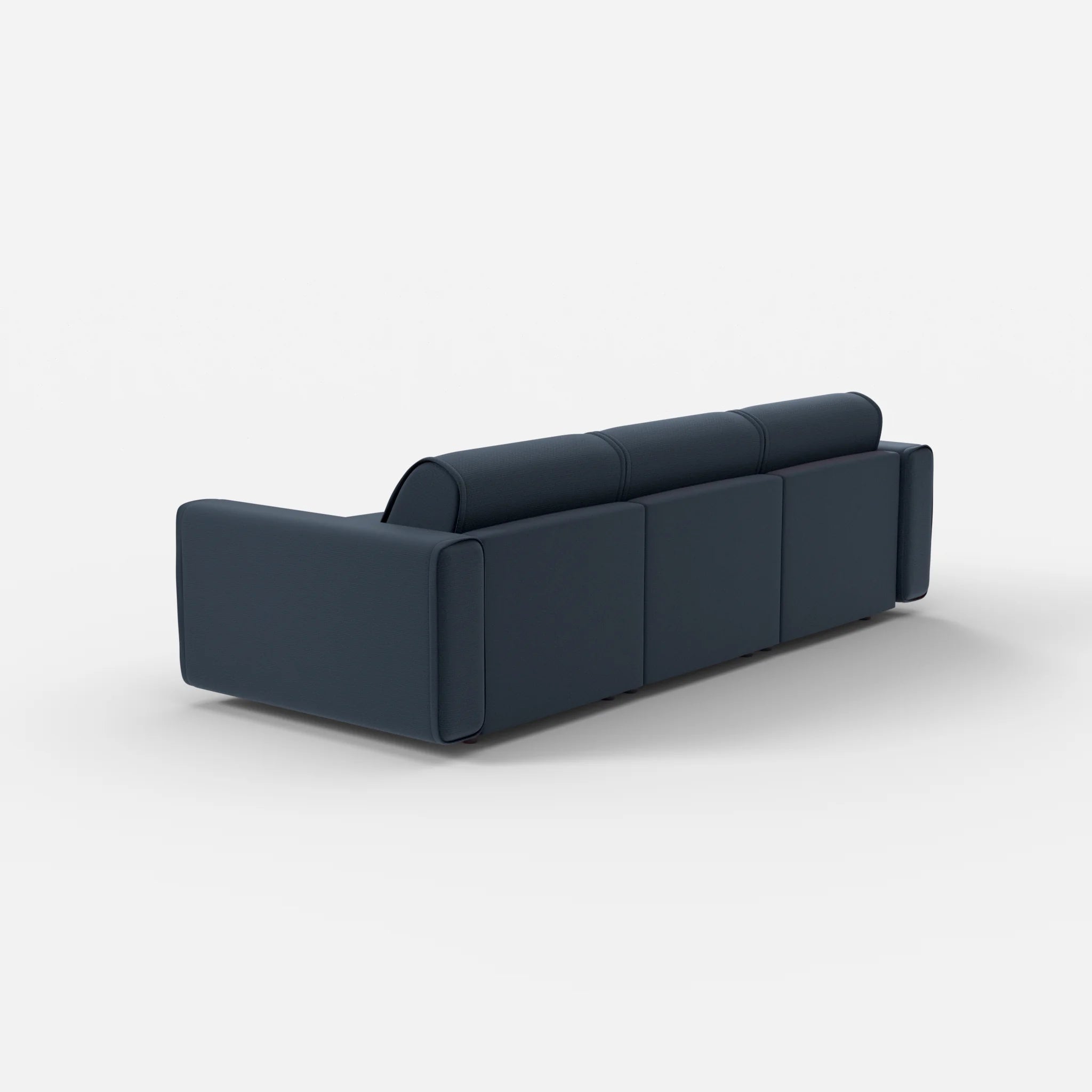 3 Sitzer Sofa Belleform mit breiter Armlehne 1 nabucco6098 in Dunkelblau von hinten