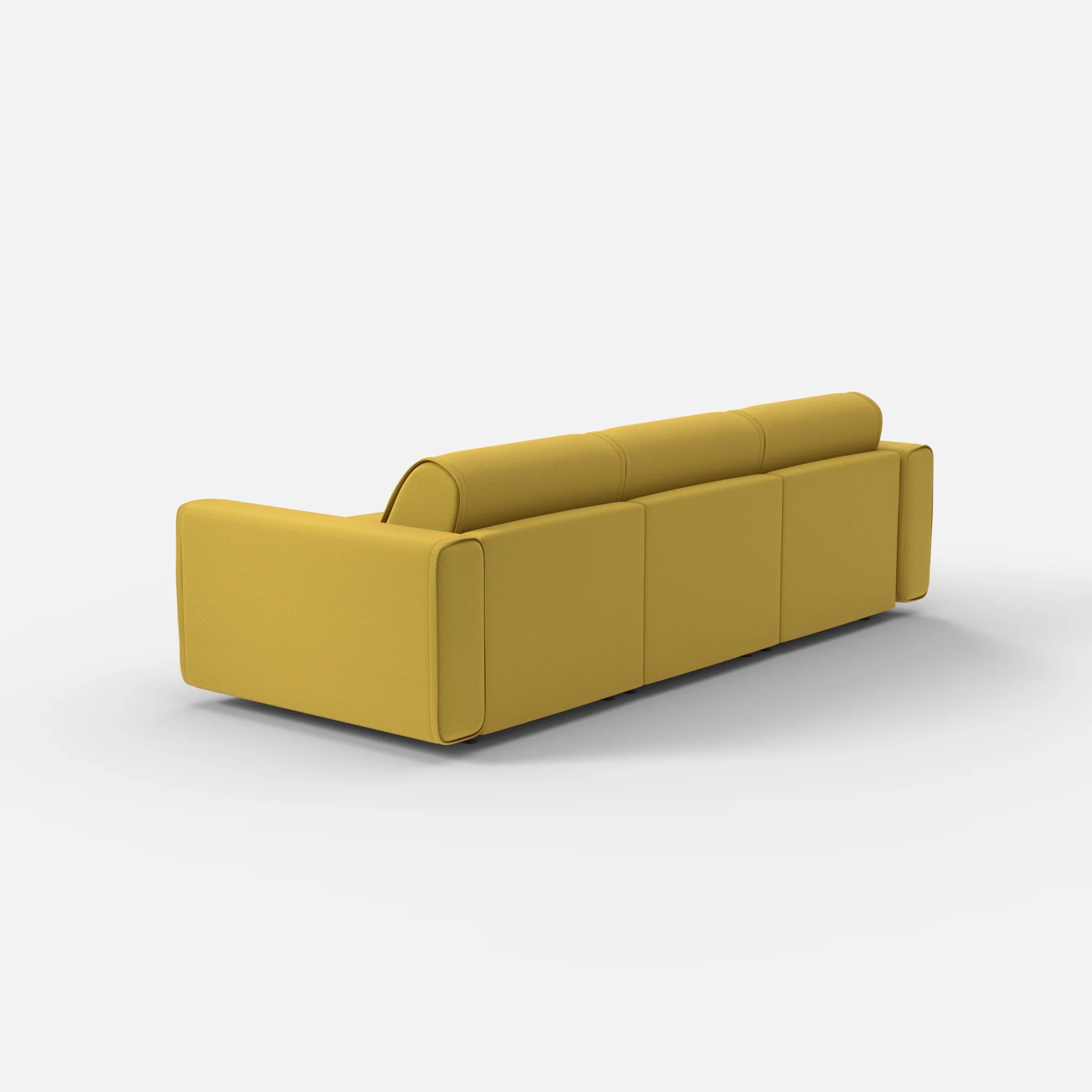 3 Sitzer Sofa Belleform mit breiter Armlehne 1 novumtivoli in Hellgrün von hinten