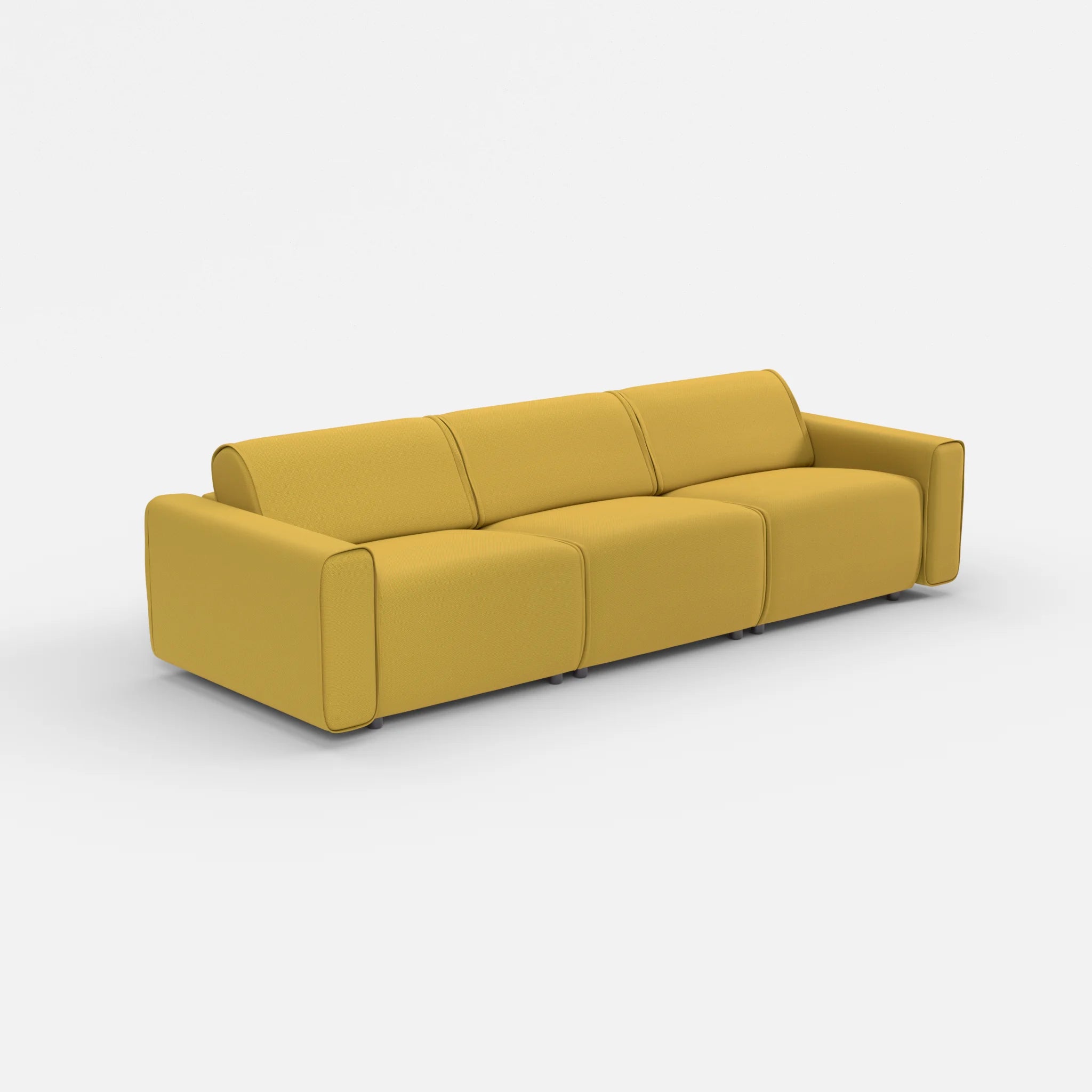 3 Sitzer Sofa Belleform mit breiter Armlehne 2 novumtivoli in Hellgrün von der Seite