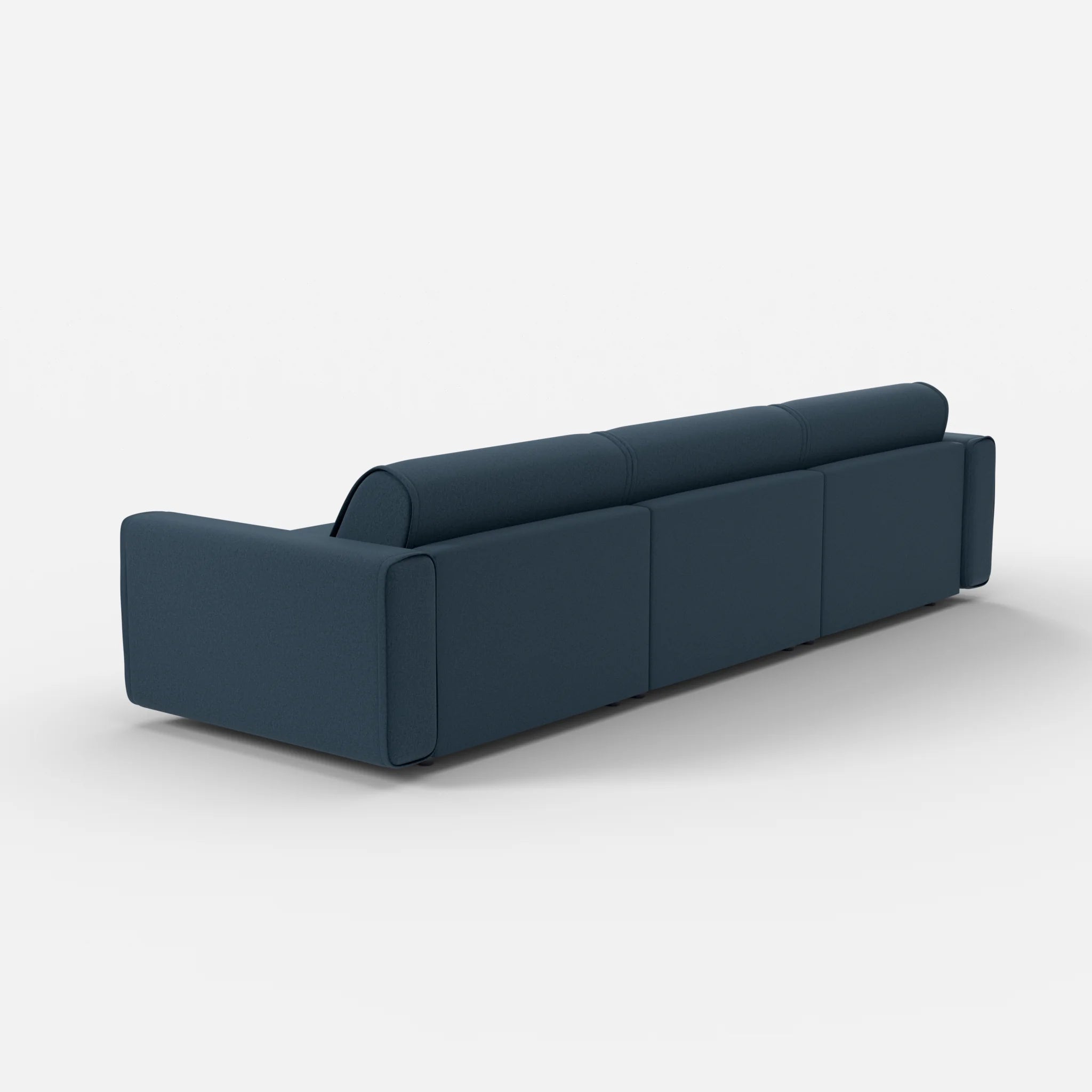 3 Sitzer Sofa Belleform mit breiter Armlehne 3 dama0014 in Dunkelblau von hinten