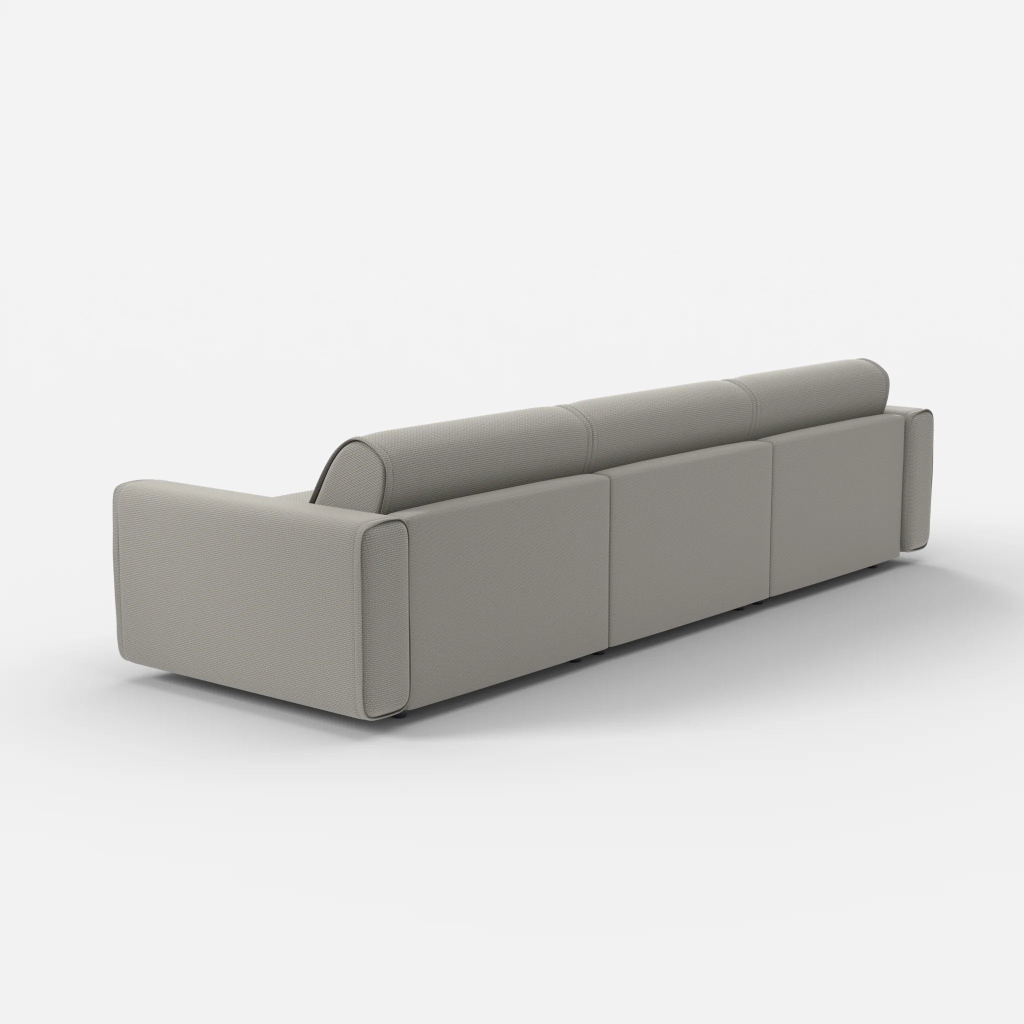 3 Sitzer Sofa Belleform mit breiter Armlehne 3 nabucco1003 in Hellgrau von hinten