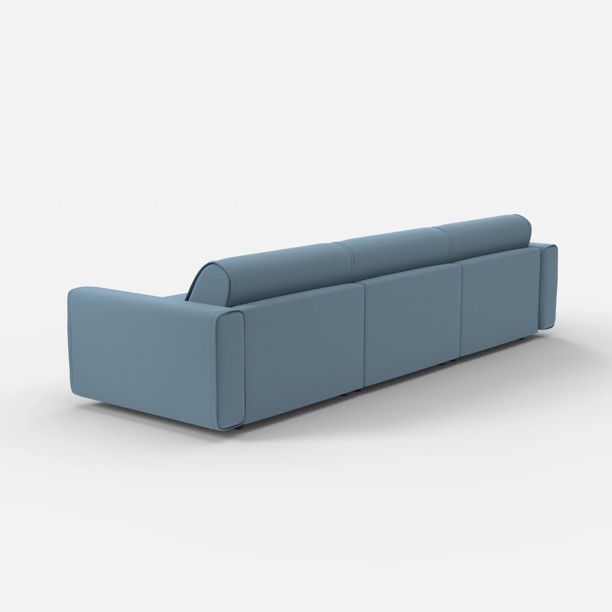 3 Sitzer Sofa Belleform mit breiter Armlehne 3 nabucco6043 in Blau von hinten