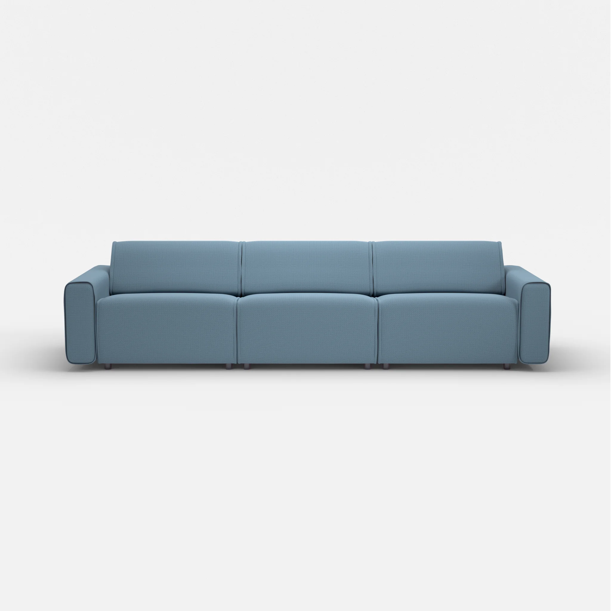 3 Sitzer Sofa Belleform mit breiter Armlehne 3 nabucco6043 in Blau von vorne