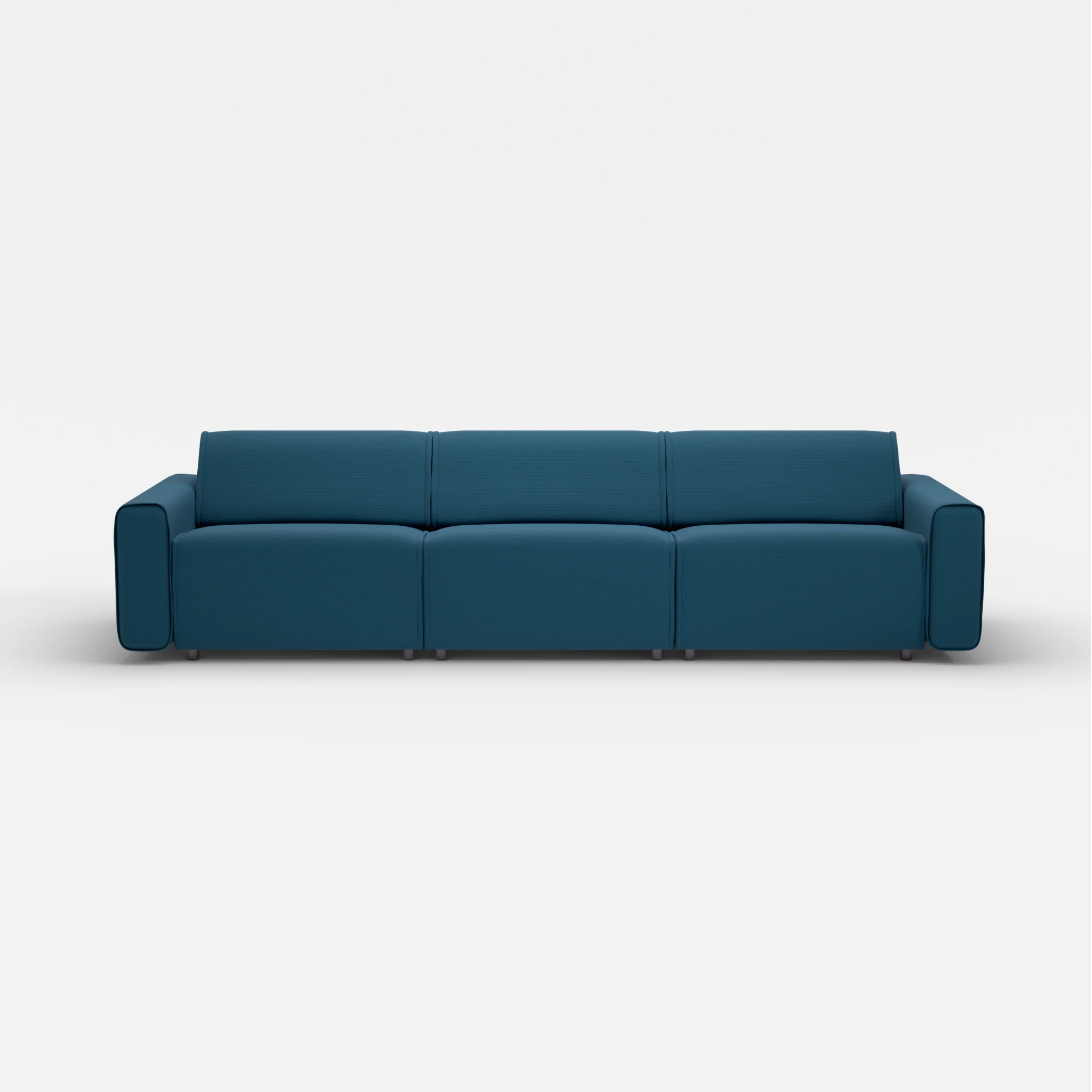 3 Sitzer Sofa Belleform mit breiter Armlehne 3 nabucco6075 in Blau von vorne