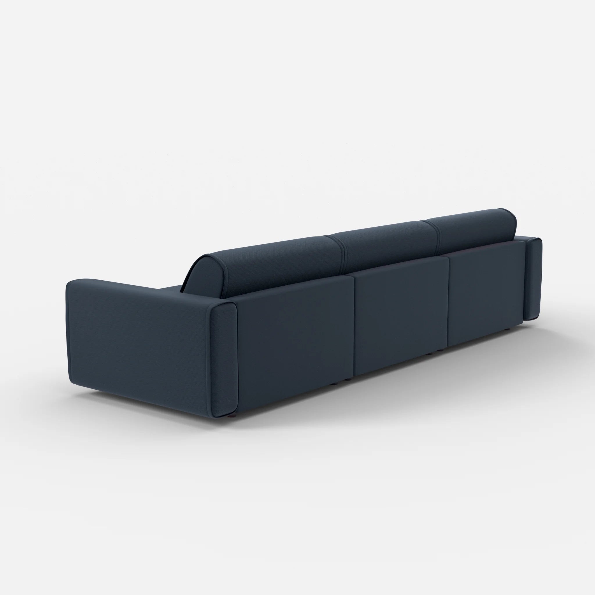 3 Sitzer Sofa Belleform mit breiter Armlehne 3 nabucco6098 in Dunkelblau von hinten