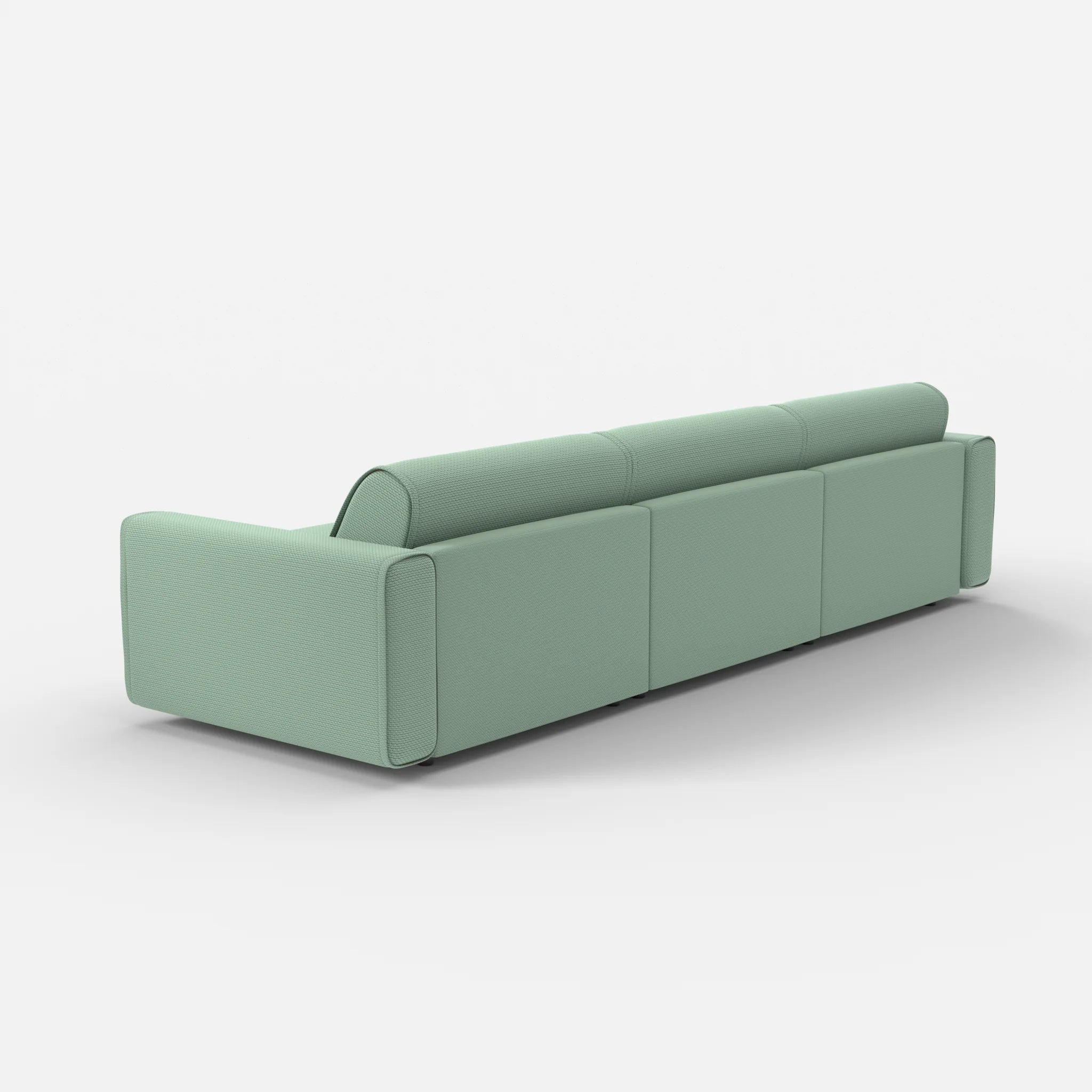 3 Sitzer Sofa Belleform mit breiter Armlehne 3 nabucco7030 in Türkis von hinten