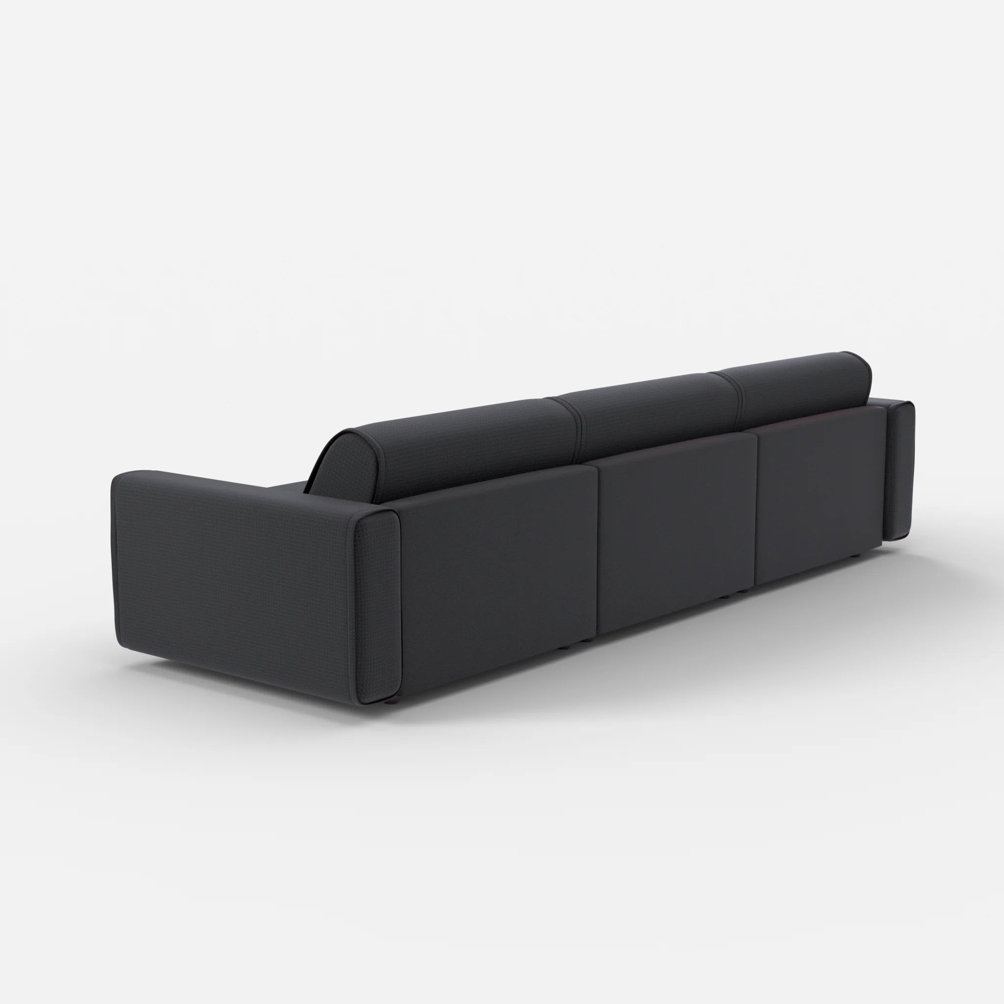 3 Sitzer Sofa Belleform mit breiter Armlehne 3 nabucco8019 in Anthrazit von hinten