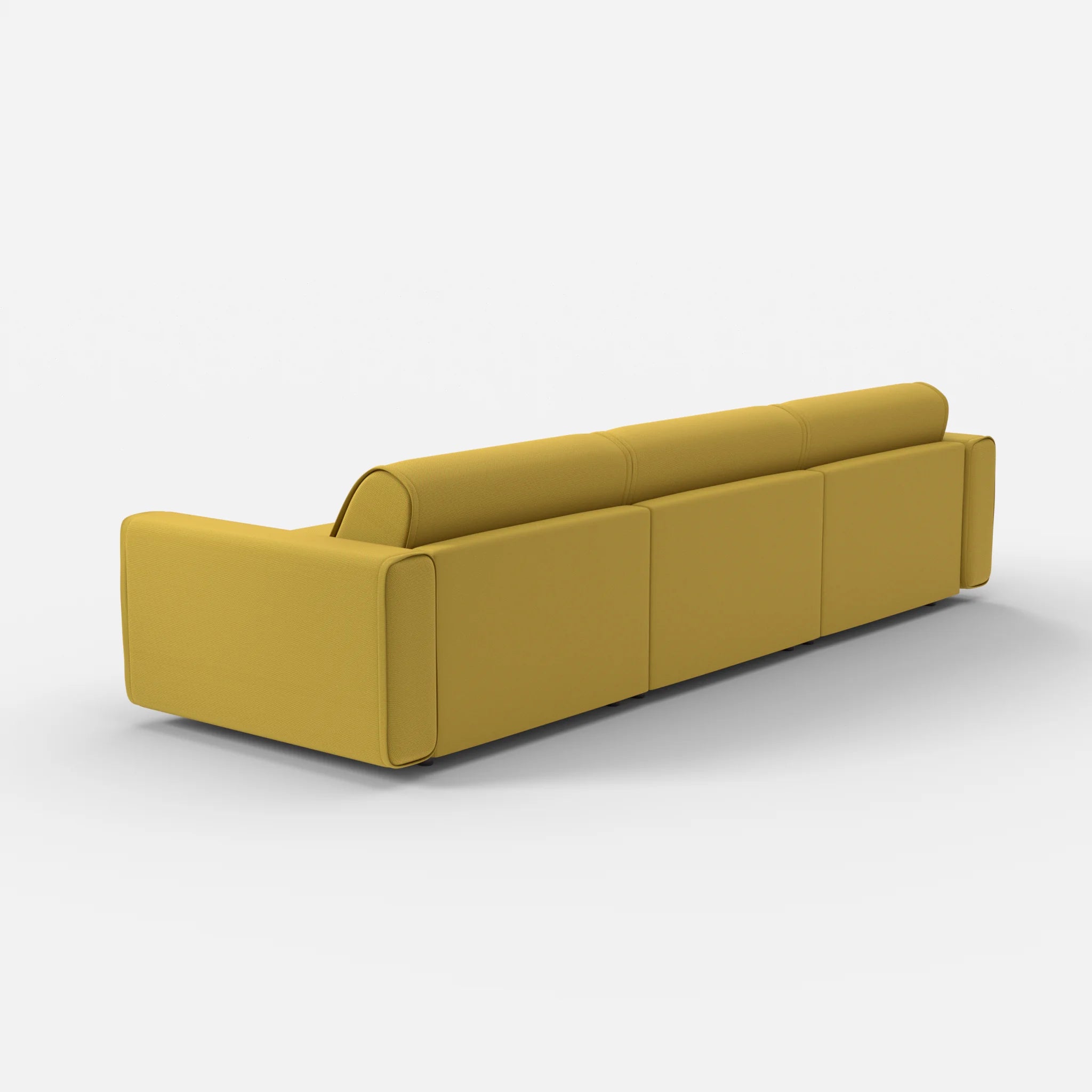 3 Sitzer Sofa Belleform mit breiter Armlehne 3 novumtivoli in Hellgrün von hinten