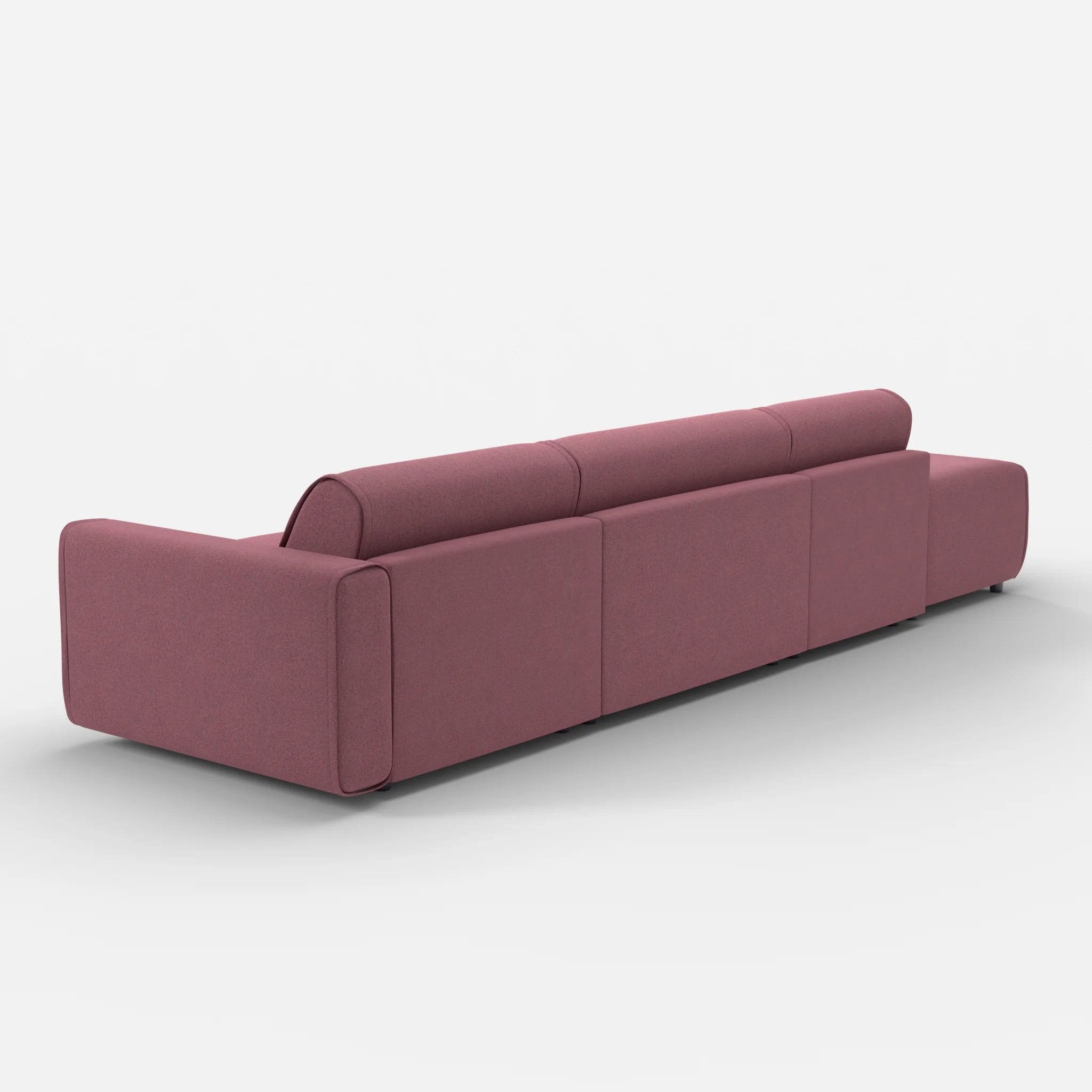 3 Sitzer Sofa Belleform mit offener Seite links 1 dama0041 in Violett von hinten