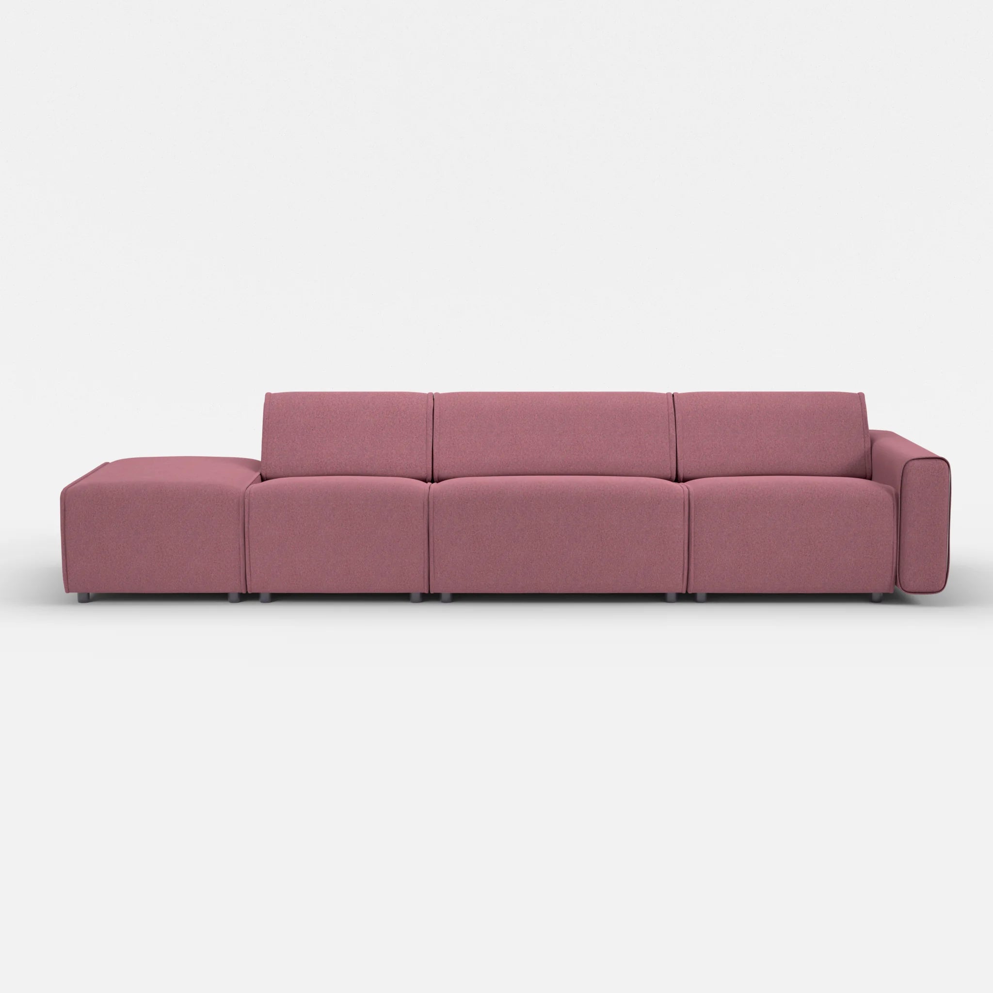 3 Sitzer Sofa Belleform mit offener Seite links 1 dama0041 in Violett von vorne