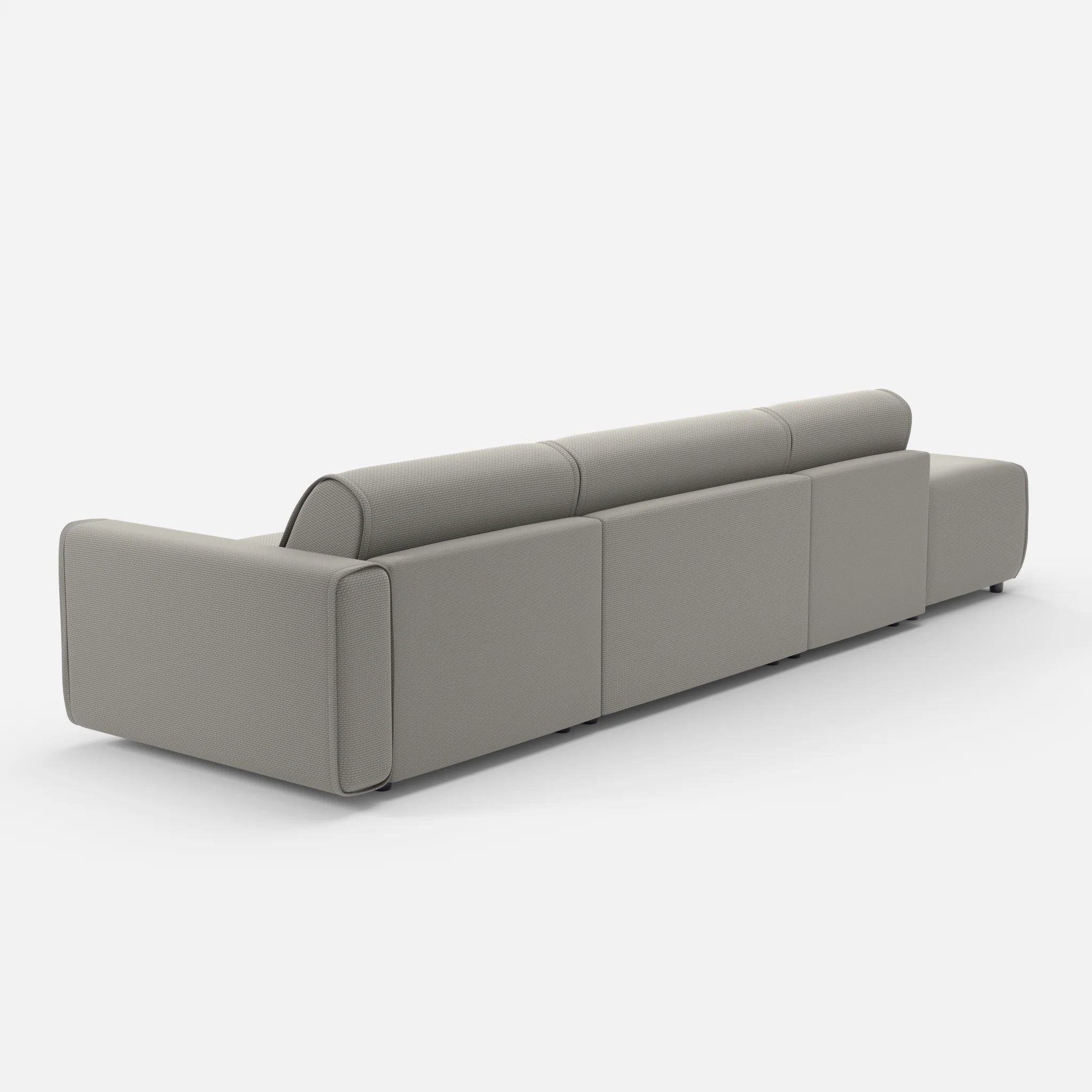 3 Sitzer Sofa Belleform mit offener Seite links 1 nabucco1003 in Hellgrau von hinten