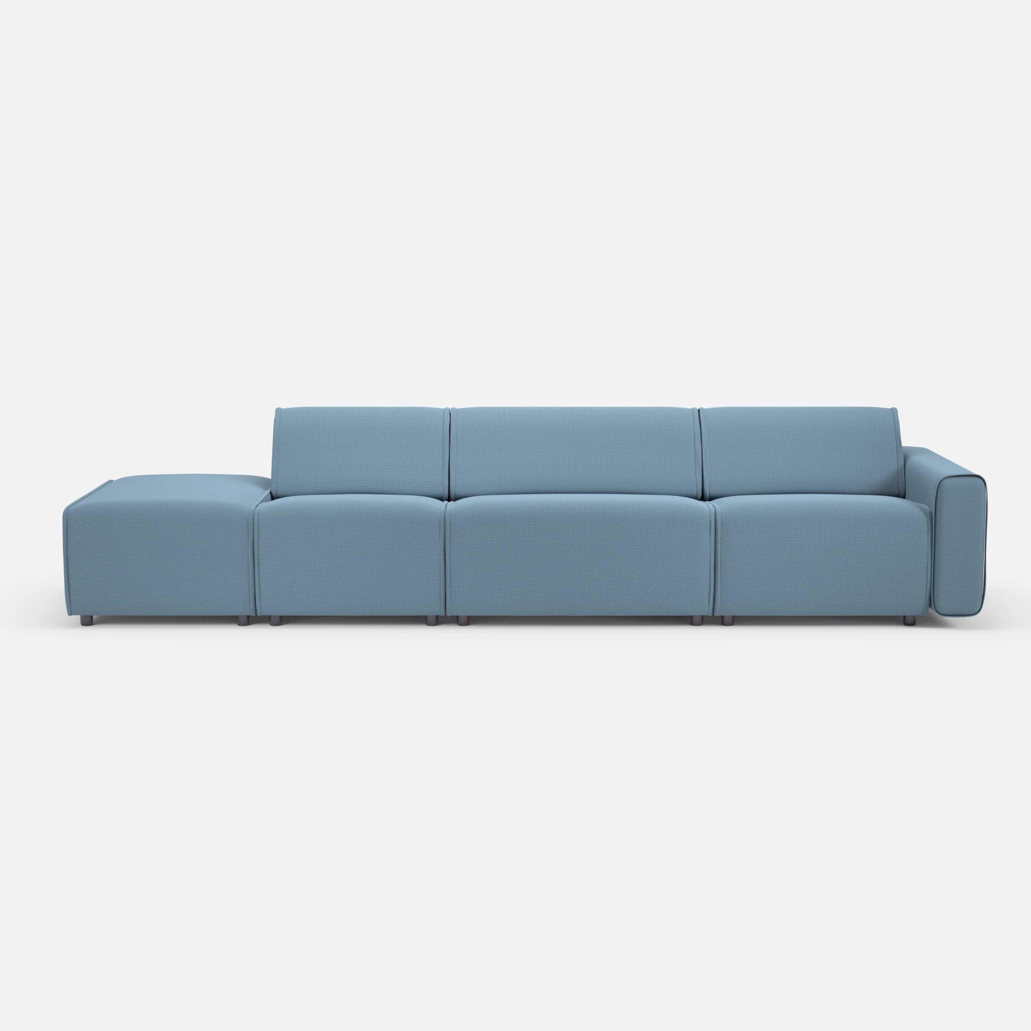 3 Sitzer Sofa Belleform mit offener Seite links 1 nabucco6043 in Blau von vorne