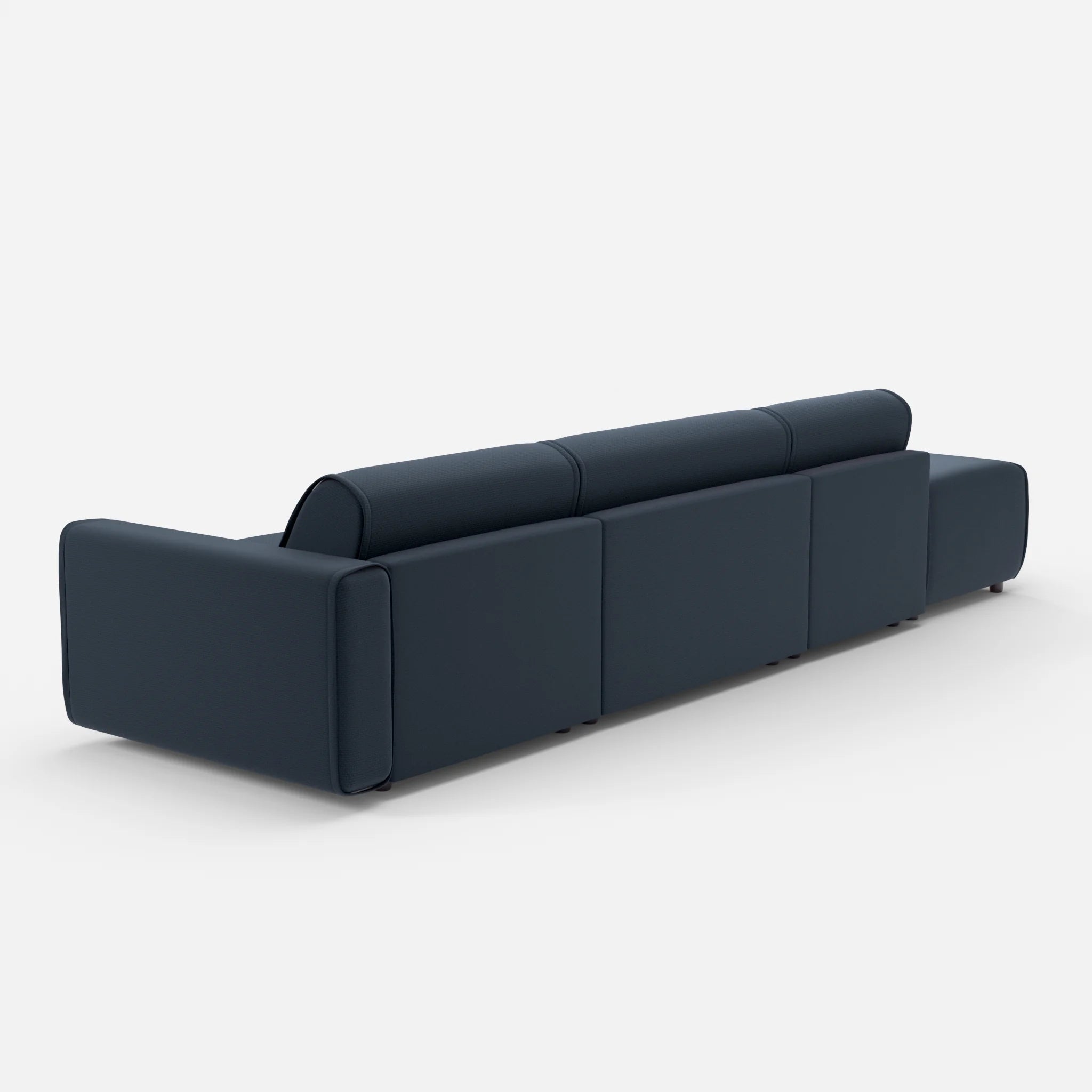 3 Sitzer Sofa Belleform mit offener Seite links 1 nabucco6098 in Dunkelblau von hinten