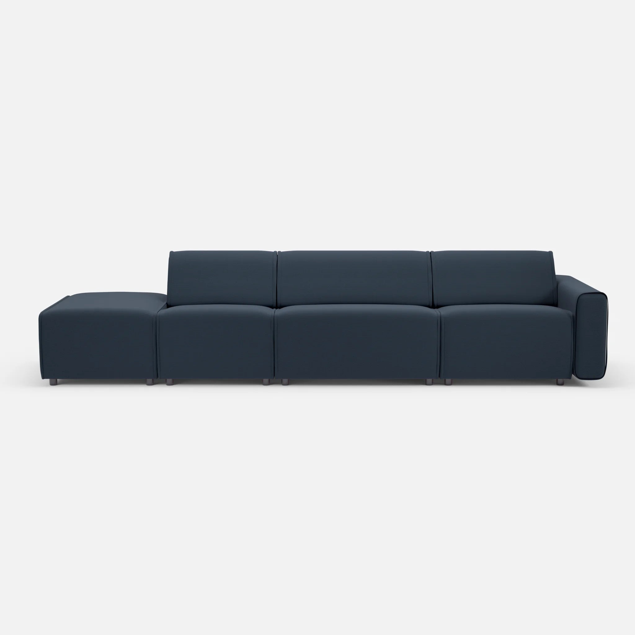 3 Sitzer Sofa Belleform mit offener Seite links 1 nabucco6098 in Dunkelblau von vorne