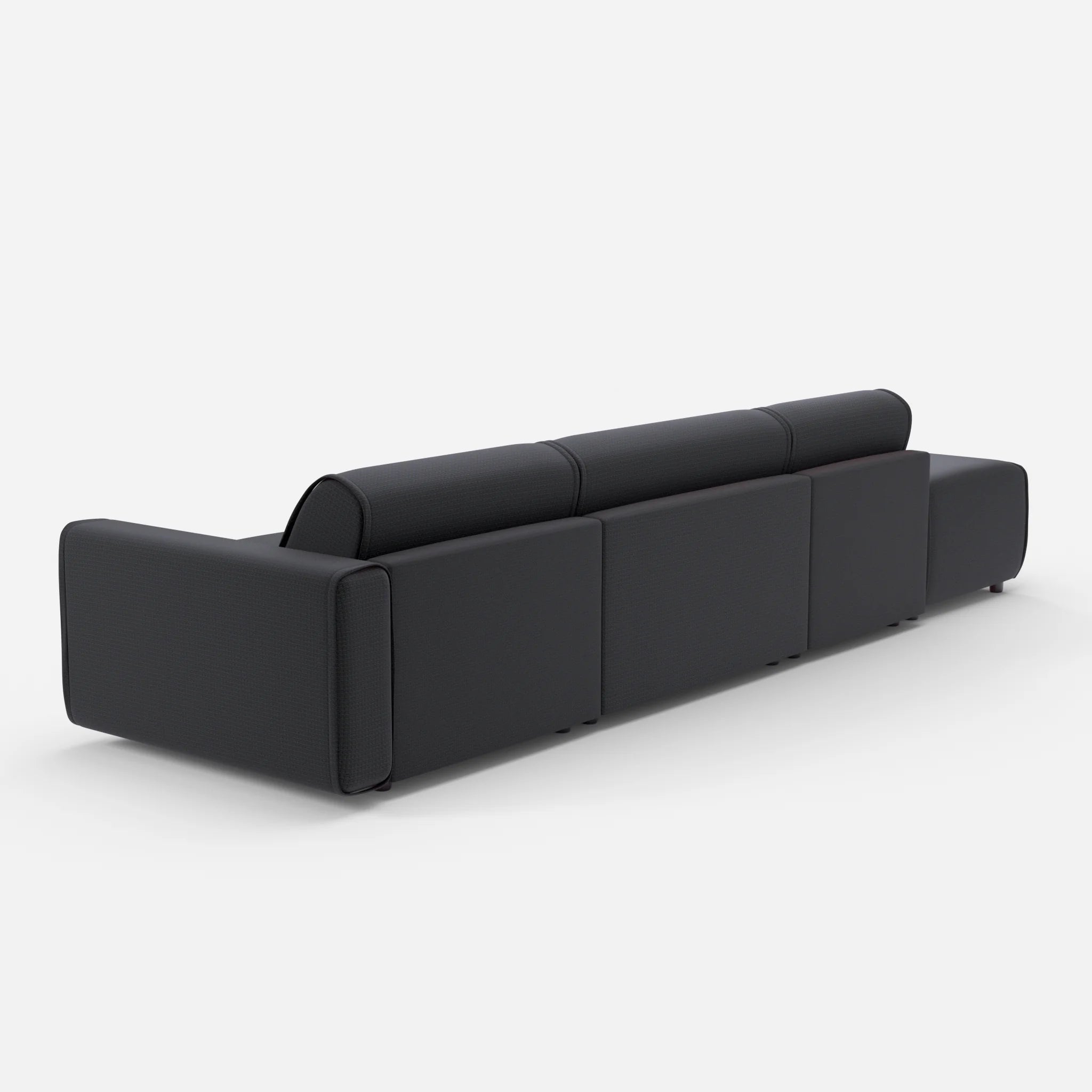 3 Sitzer Sofa Belleform mit offener Seite links 1 nabucco8019 in Anthrazit von hinten