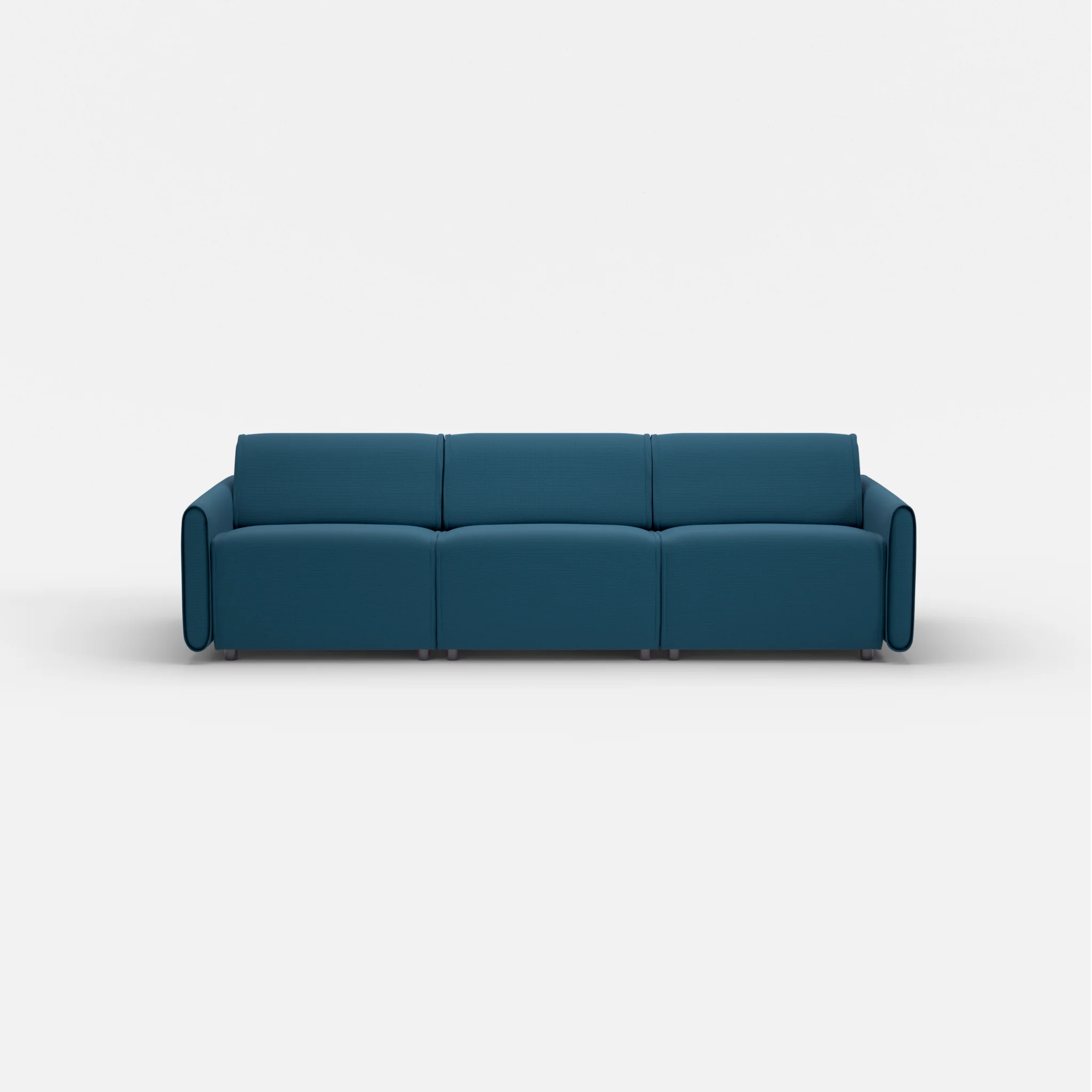 3 Sitzer Sofa Belleform mit schmaler Armlehne 2 nabucco6075 in Blau von vorne