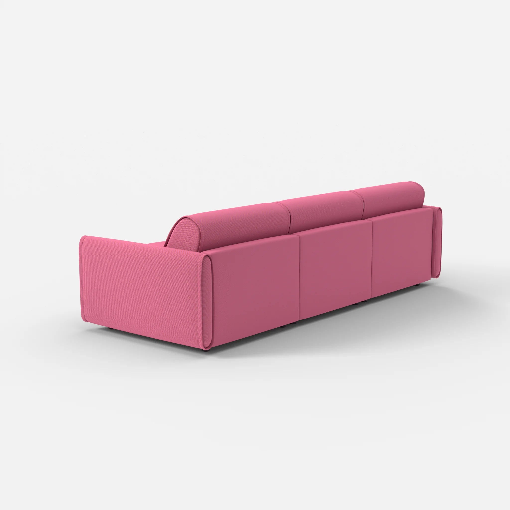 3 Sitzer Sofa Belleform mit schmaler Armlehne 2 novumlitchi in Violett von hinten