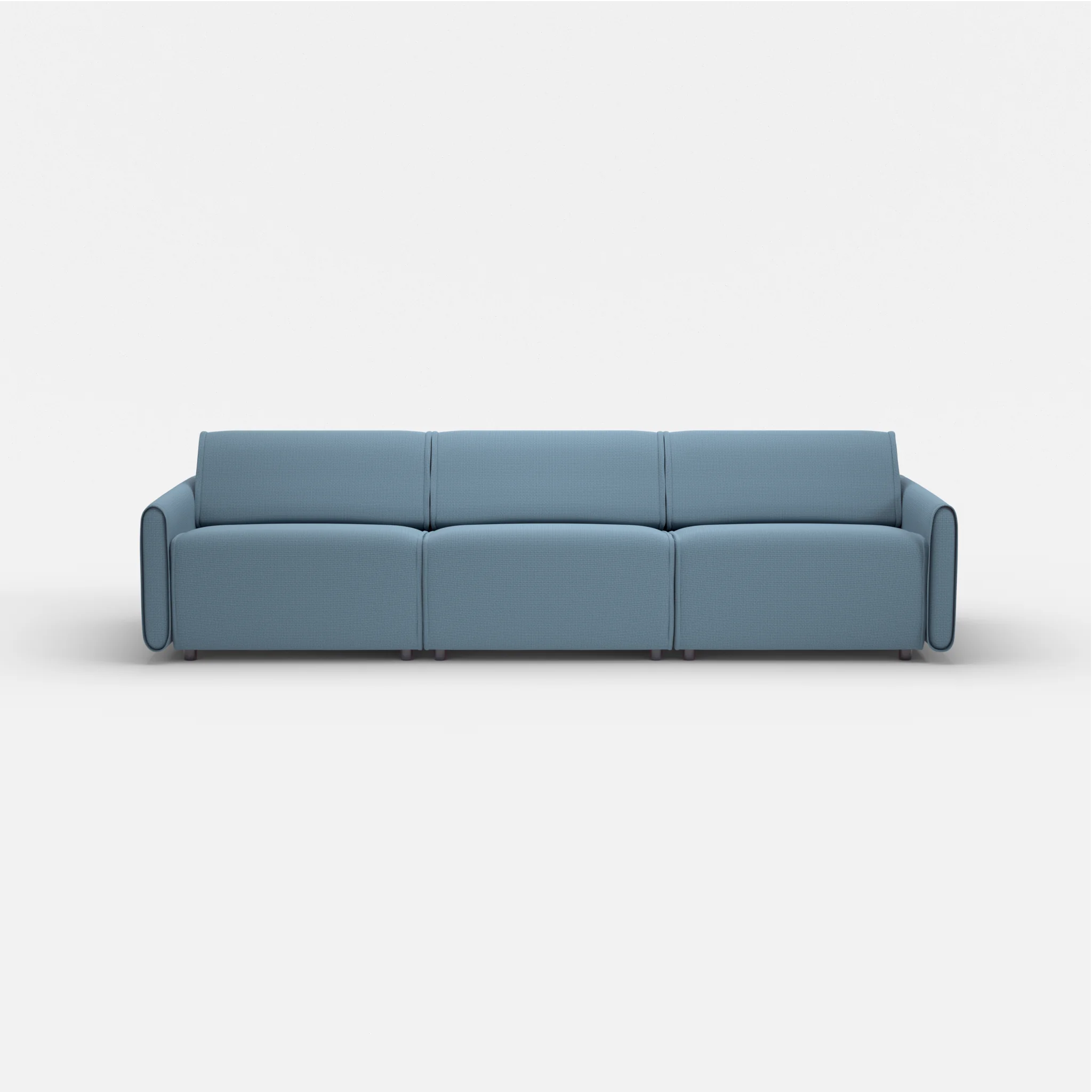 3 Sitzer Sofa Belleform mit schmaler Armlehne 3 nabucco6043 in Blau von vorne