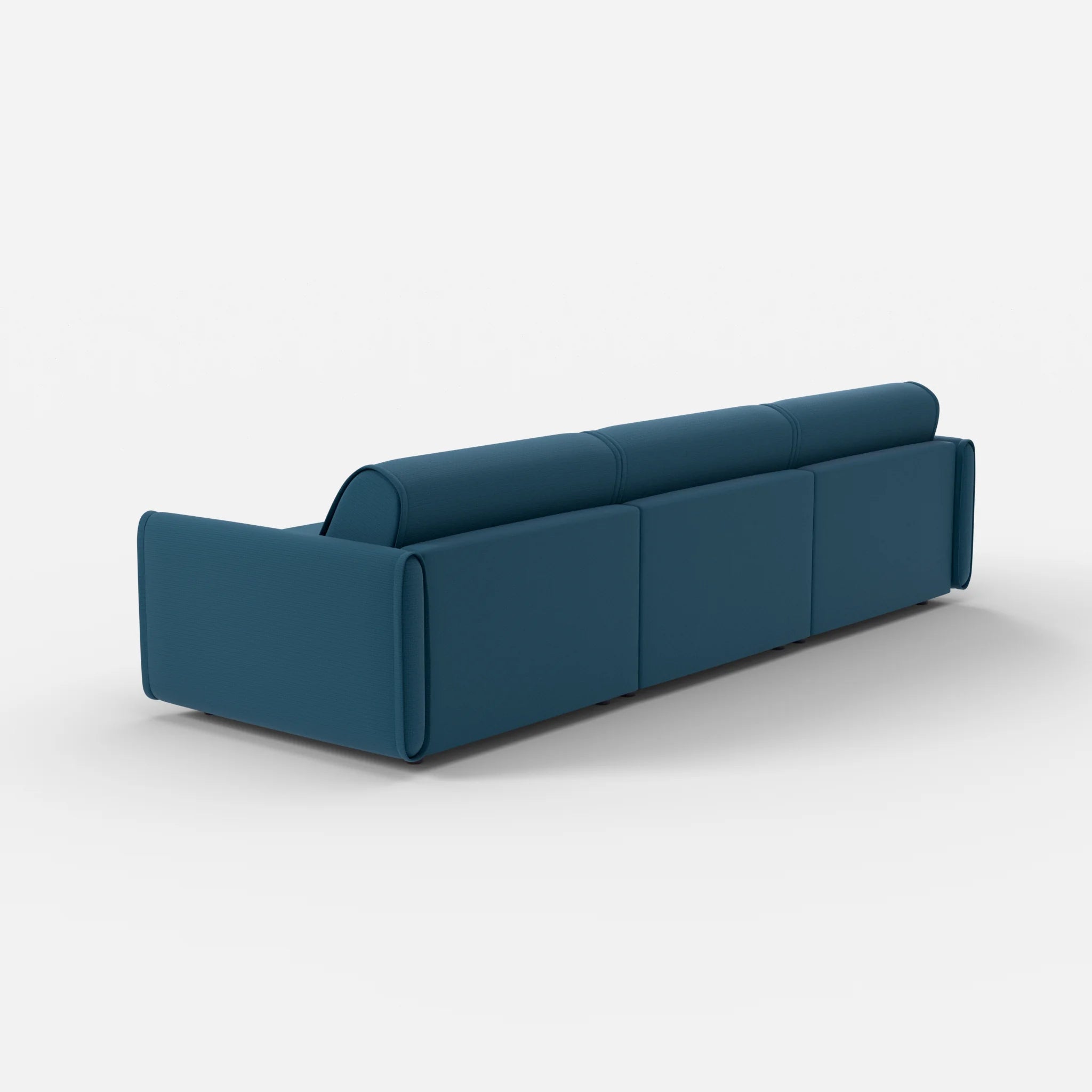 3 Sitzer Sofa Belleform mit schmaler Armlehne 3 nabucco6075 in Blau von hinten