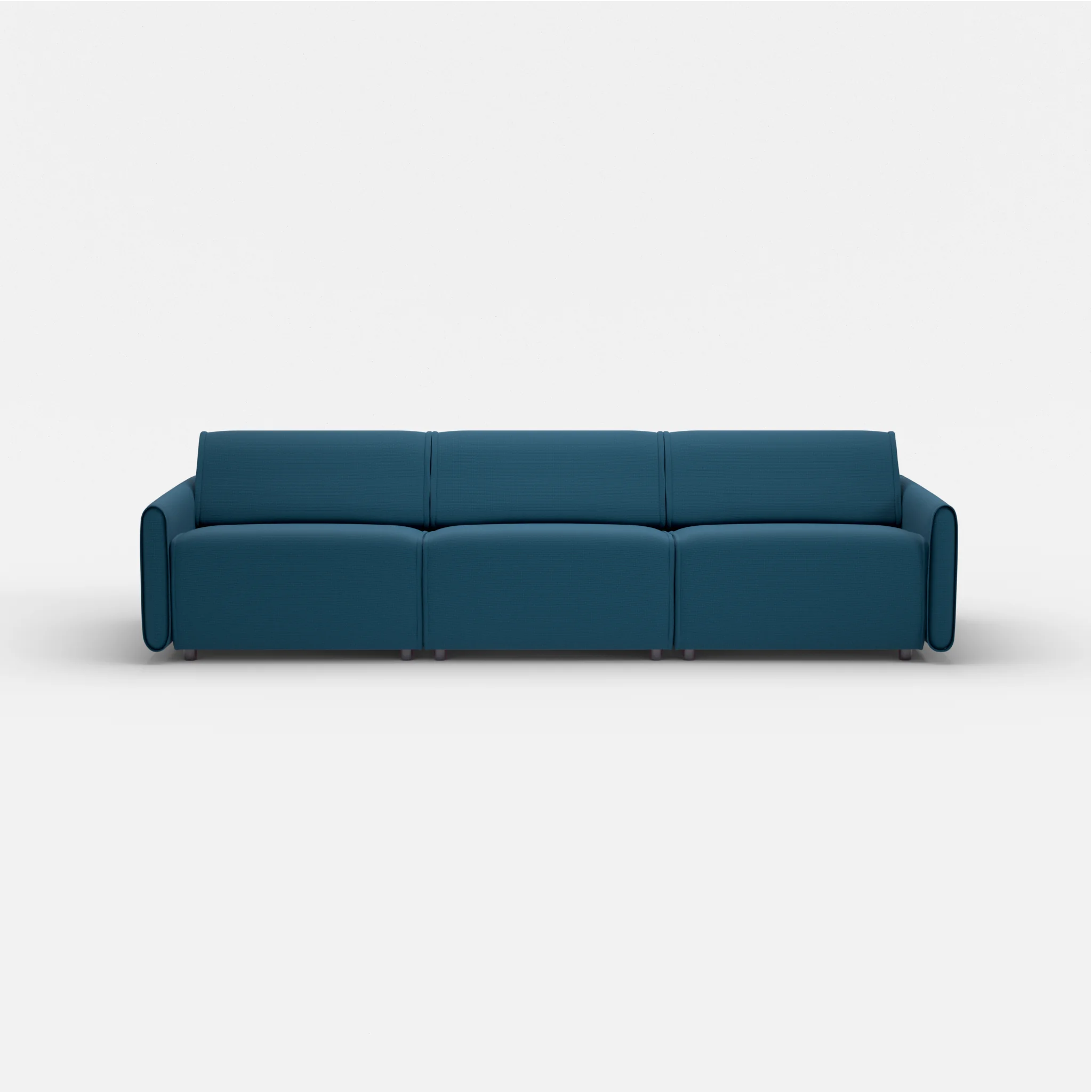 3 Sitzer Sofa Belleform mit schmaler Armlehne 3 nabucco6075 in Blau von vorne