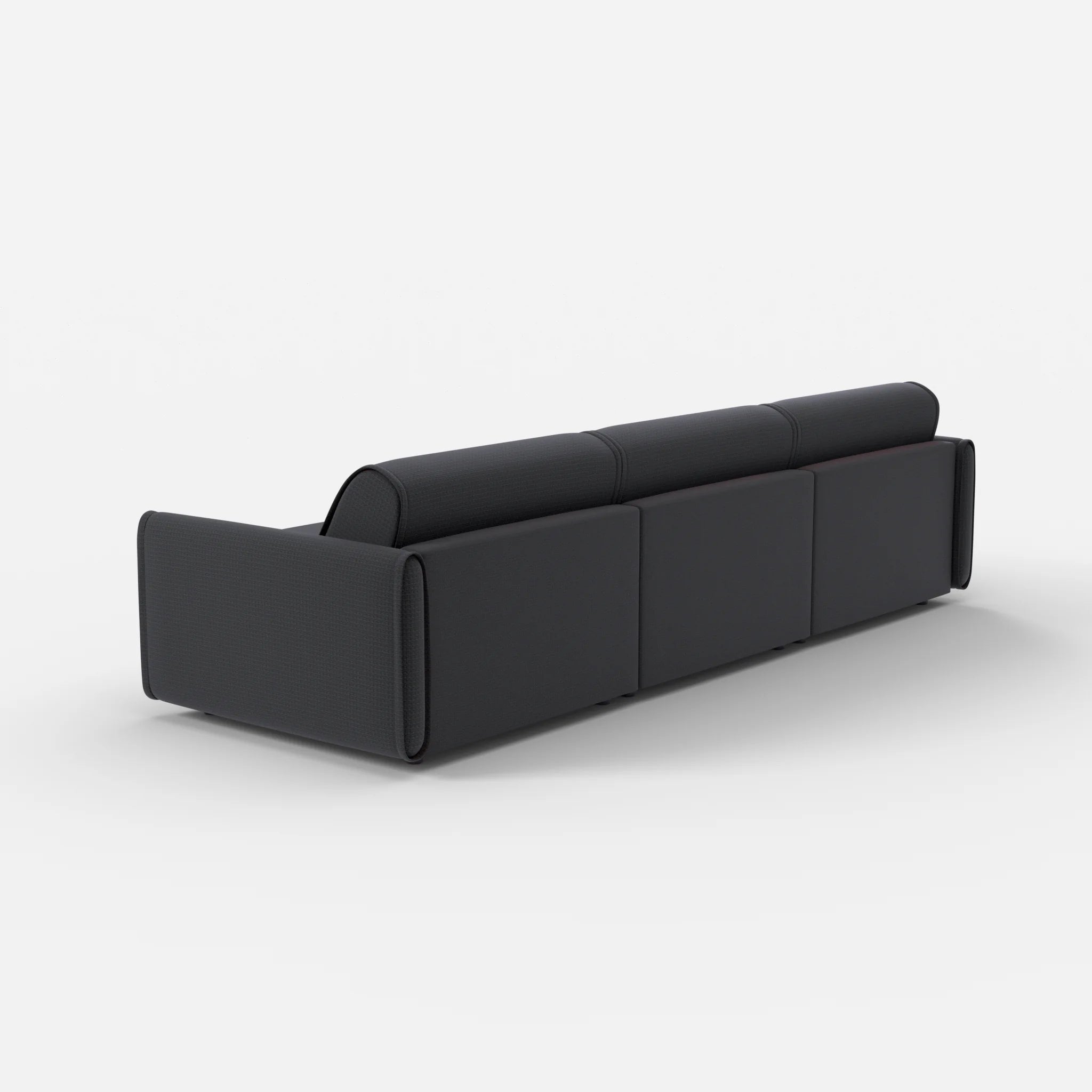 3 Sitzer Sofa Belleform mit schmaler Armlehne 3 nabucco8019 in Anthrazit von hinten