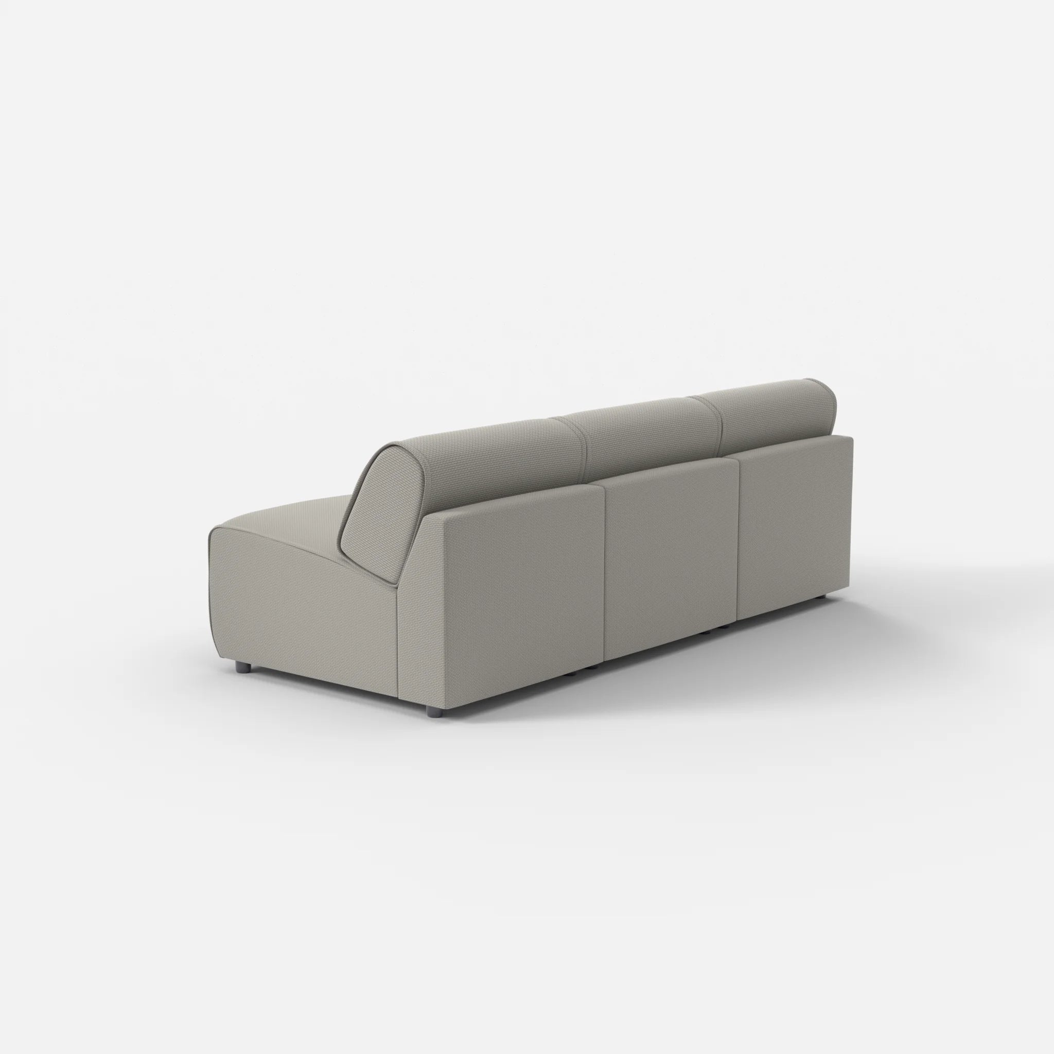 3 Sitzer Sofa Belleform ohne Armlehne 1 nabucco1003 in Hellgrau von hinten