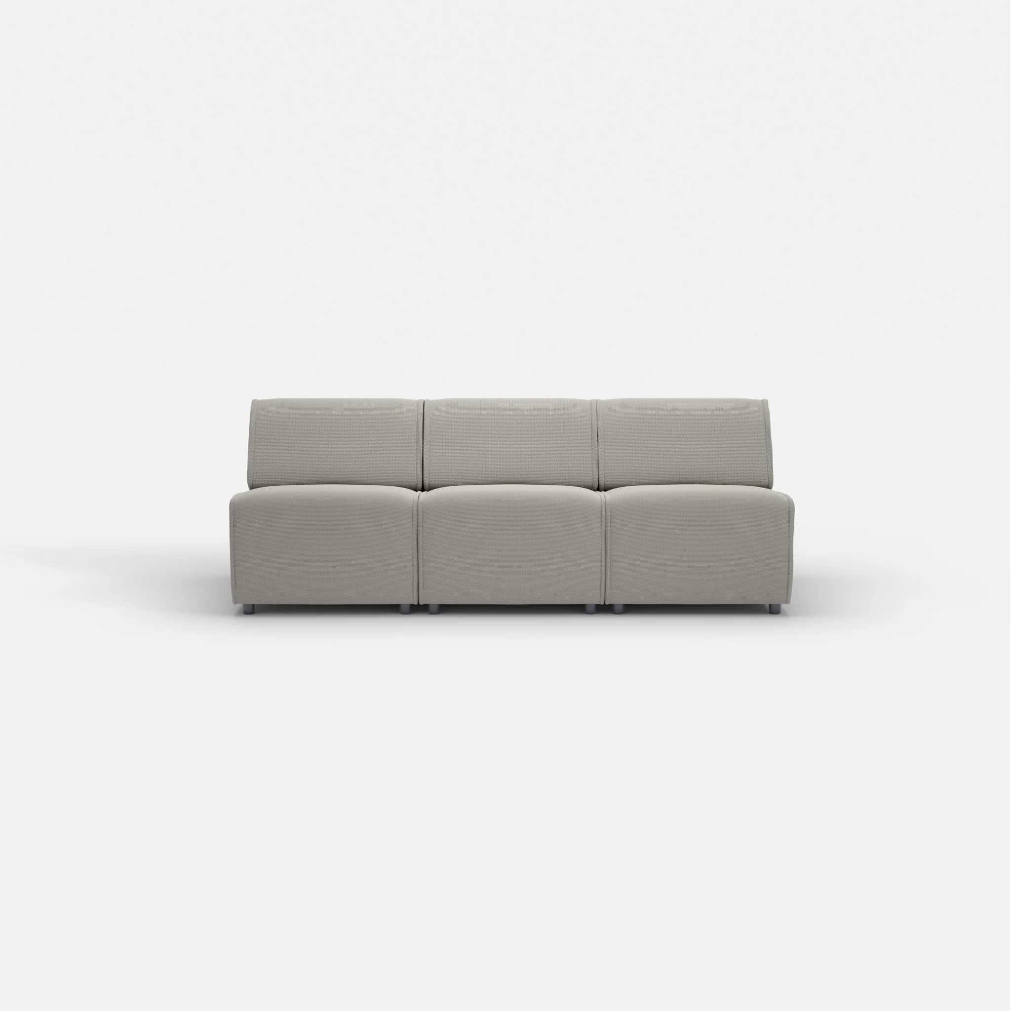 3 Sitzer Sofa Belleform ohne Armlehne 1 nabucco1003 in Hellgrau von vorne
