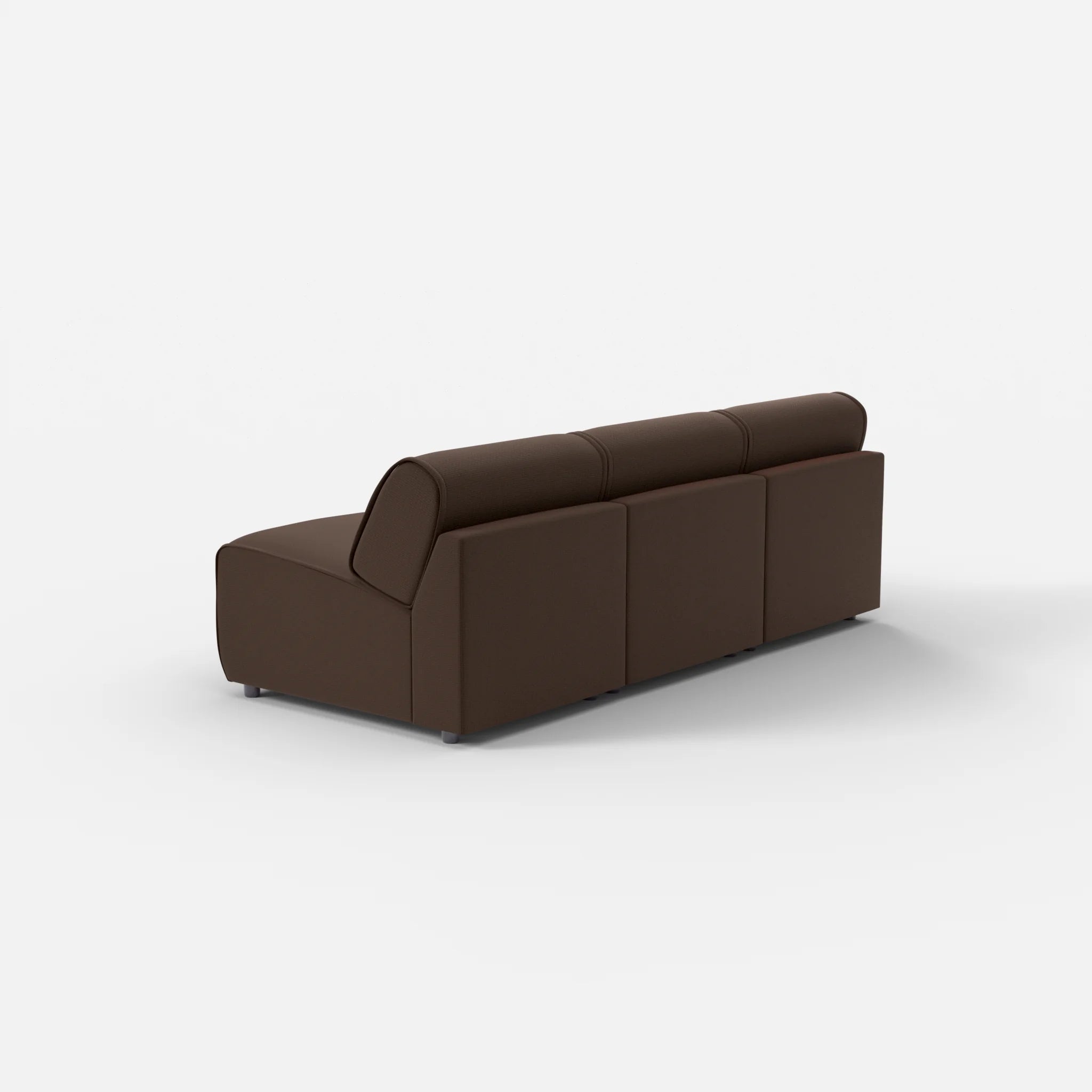 3 Sitzer Sofa Belleform ohne Armlehne 1 nabucco2022 in Dunkelbraun von hinten