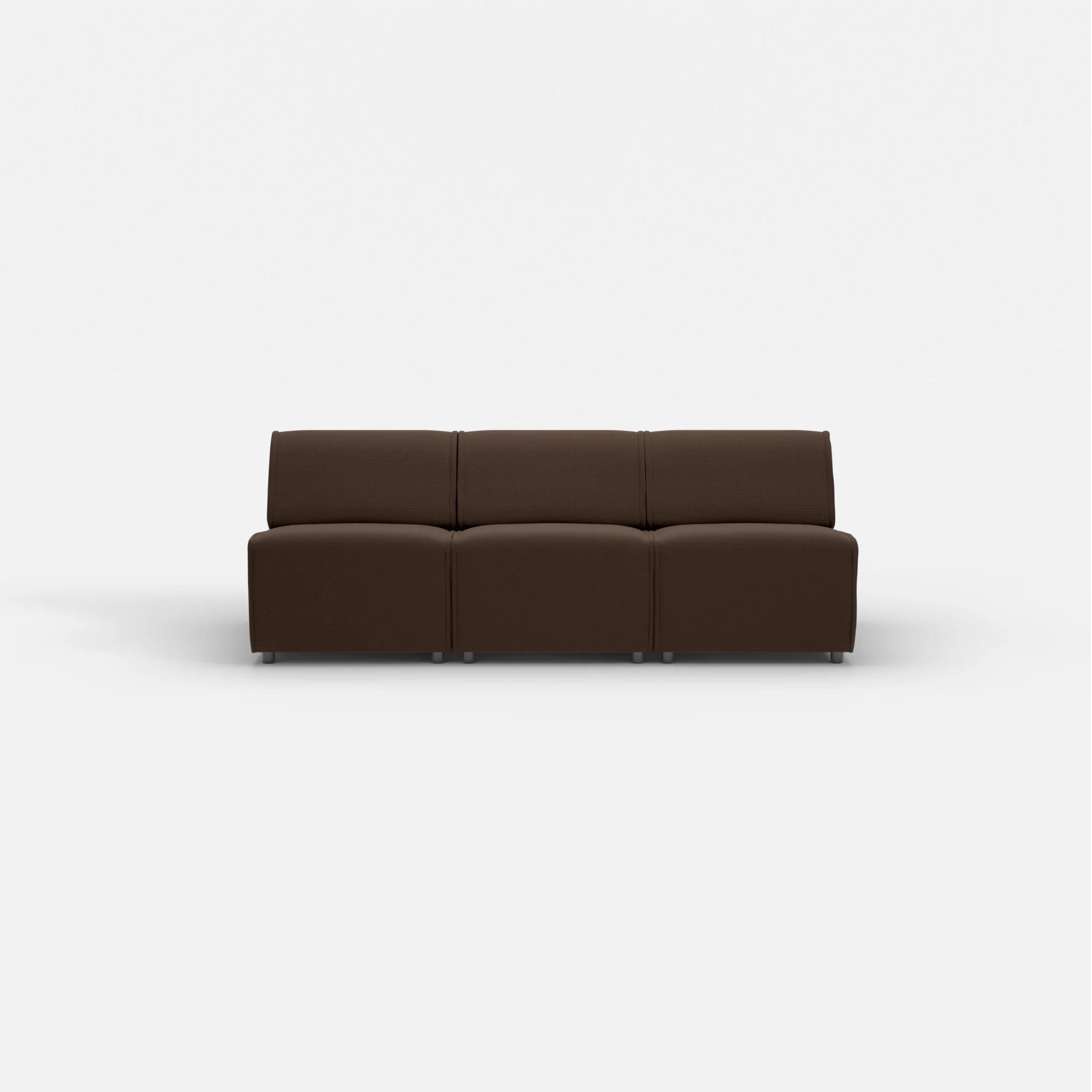 3 Sitzer Sofa Belleform ohne Armlehne 1 nabucco2022 in Dunkelbraun von vorne