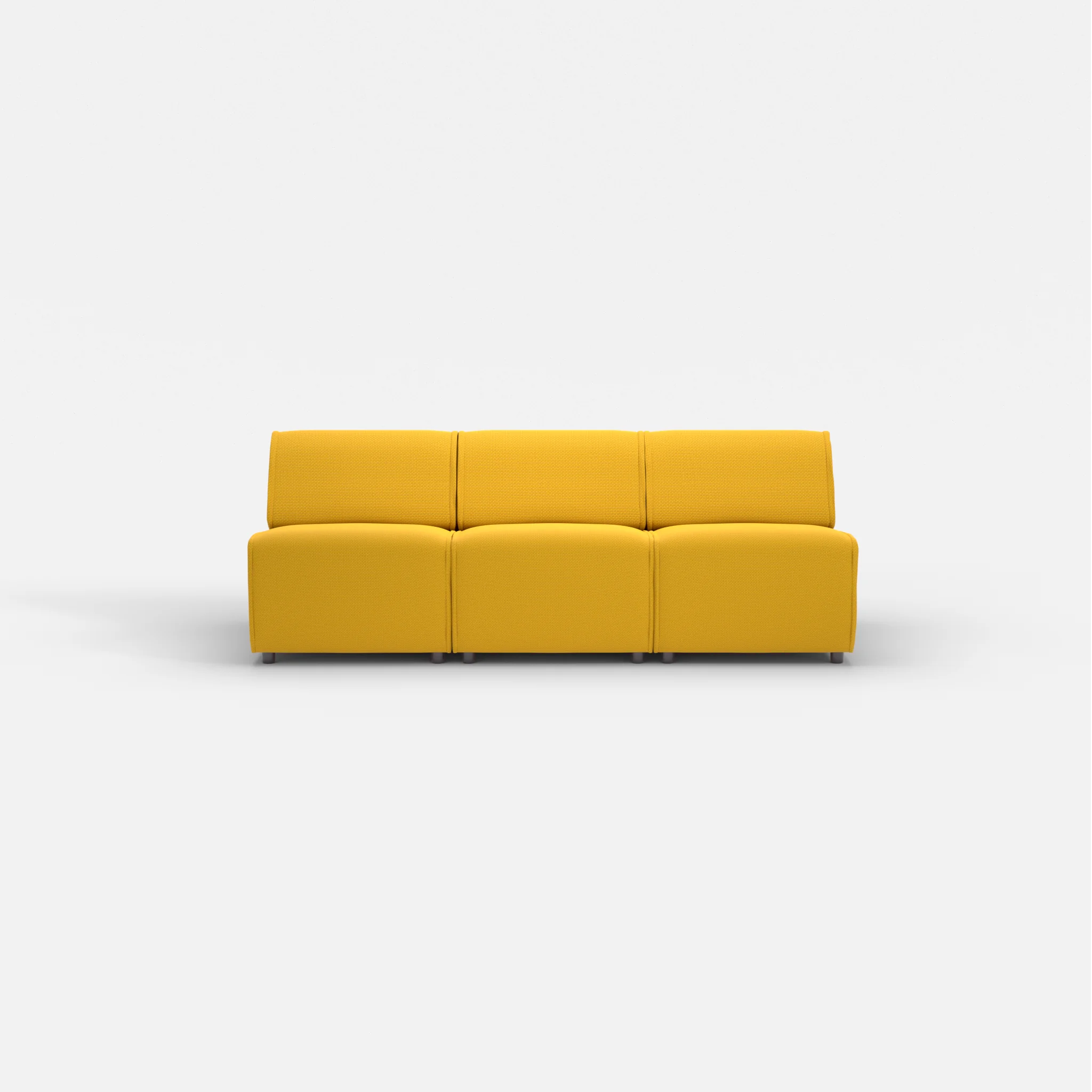 3 Sitzer Sofa Belleform ohne Armlehne 1 nabucco3019 in Curry von vorne