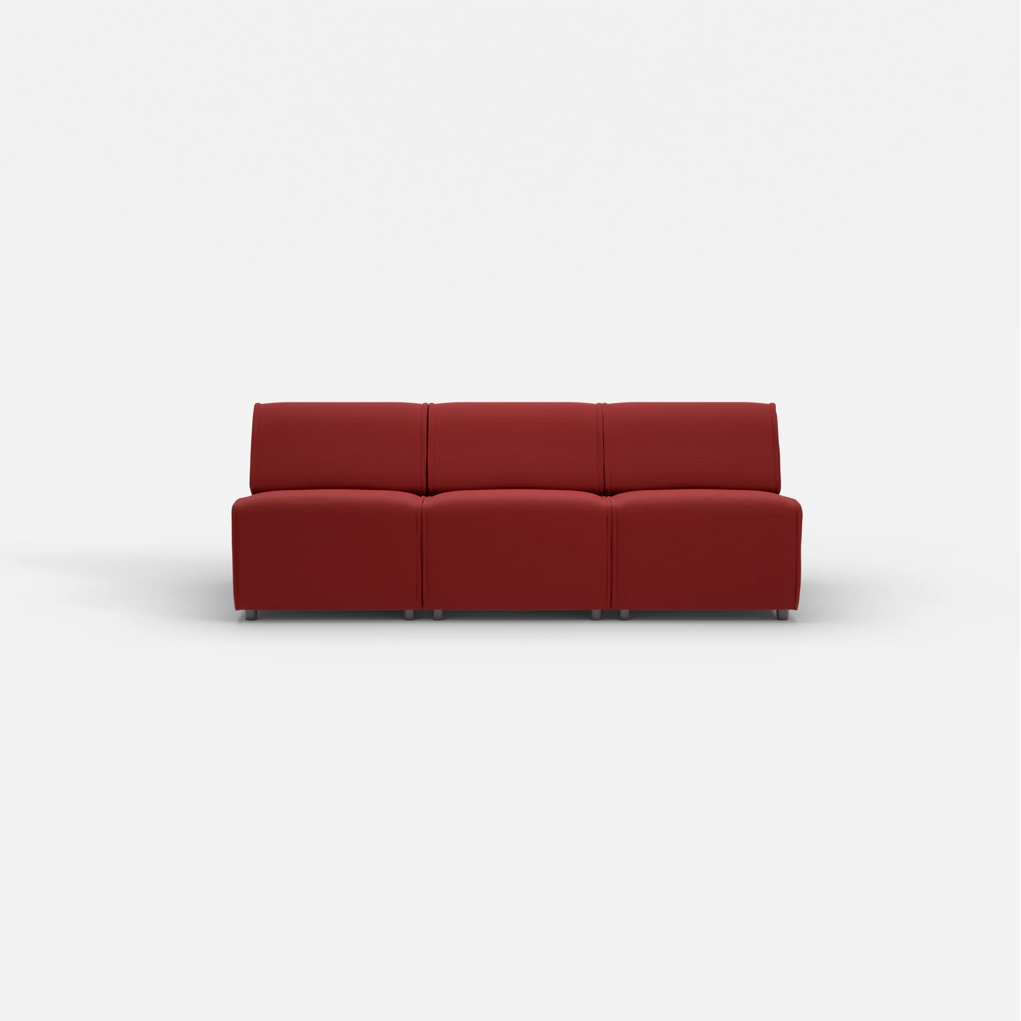 3 Sitzer Sofa Belleform ohne Armlehne 1 nabucco4021 in Rot von vorne