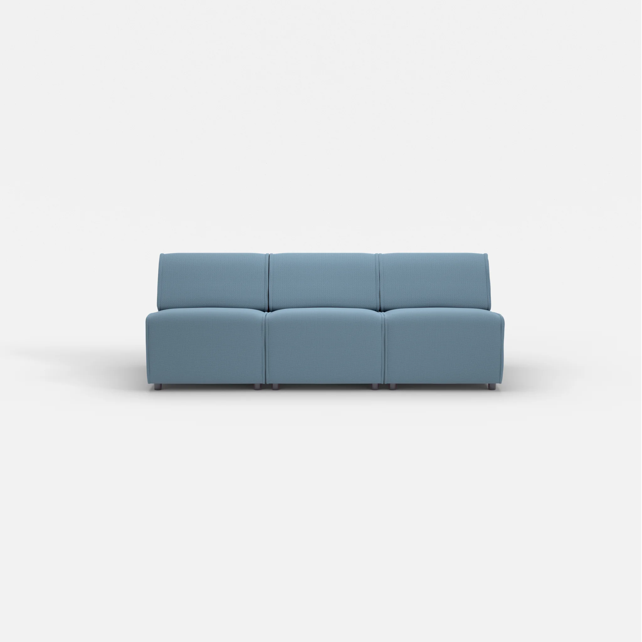 3 Sitzer Sofa Belleform ohne Armlehne 1 nabucco6043 in Blau von vorne