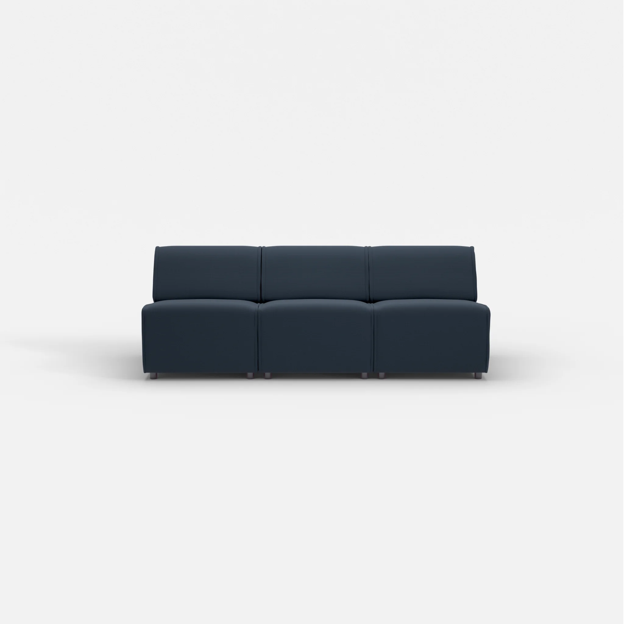 3 Sitzer Sofa Belleform ohne Armlehne 1 nabucco6098 in Dunkelblau von vorne