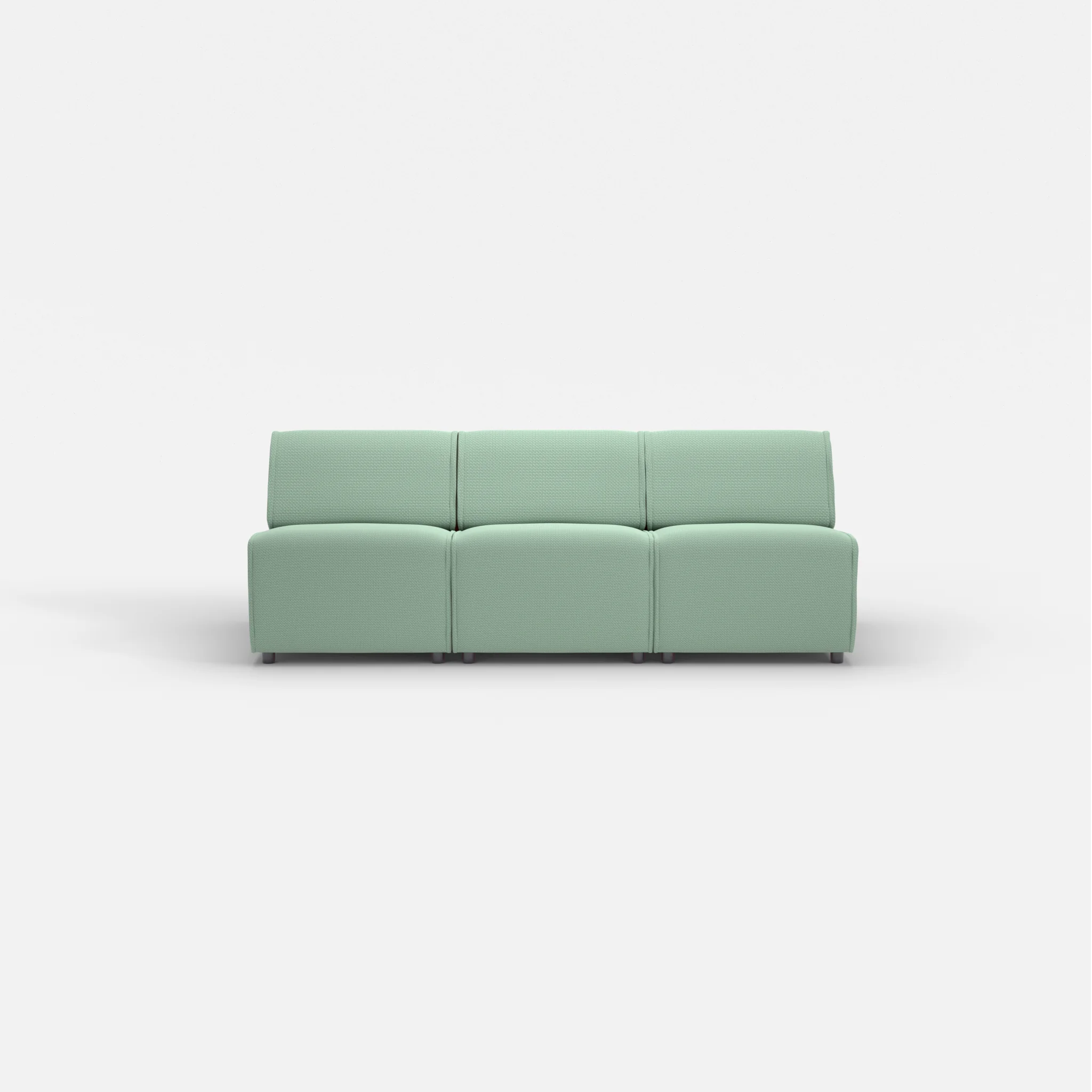 3 Sitzer Sofa Belleform ohne Armlehne 1 nabucco7030 in Türkis von vorne