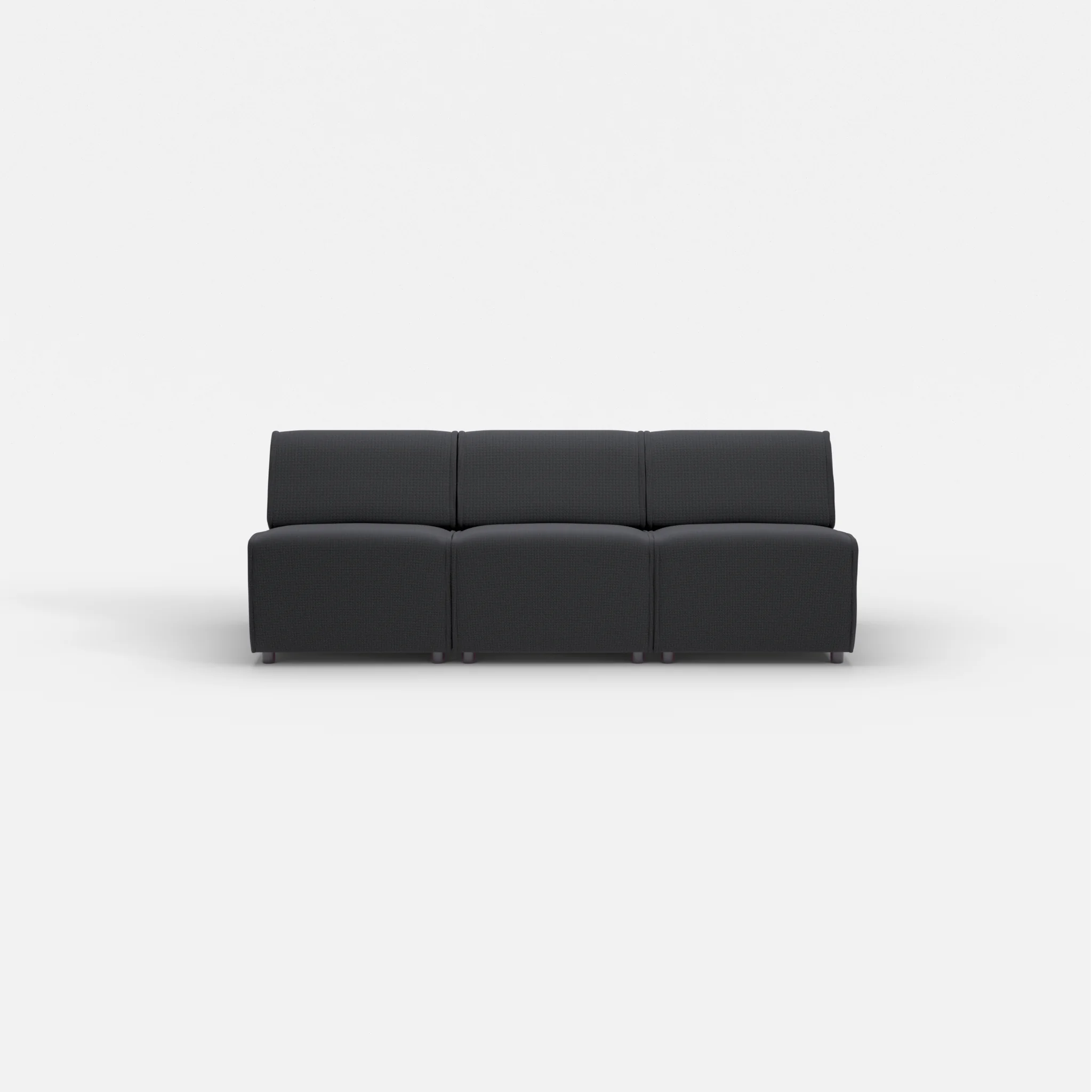 3 Sitzer Sofa Belleform ohne Armlehne 1 nabucco8019 in Anthrazit von vorne