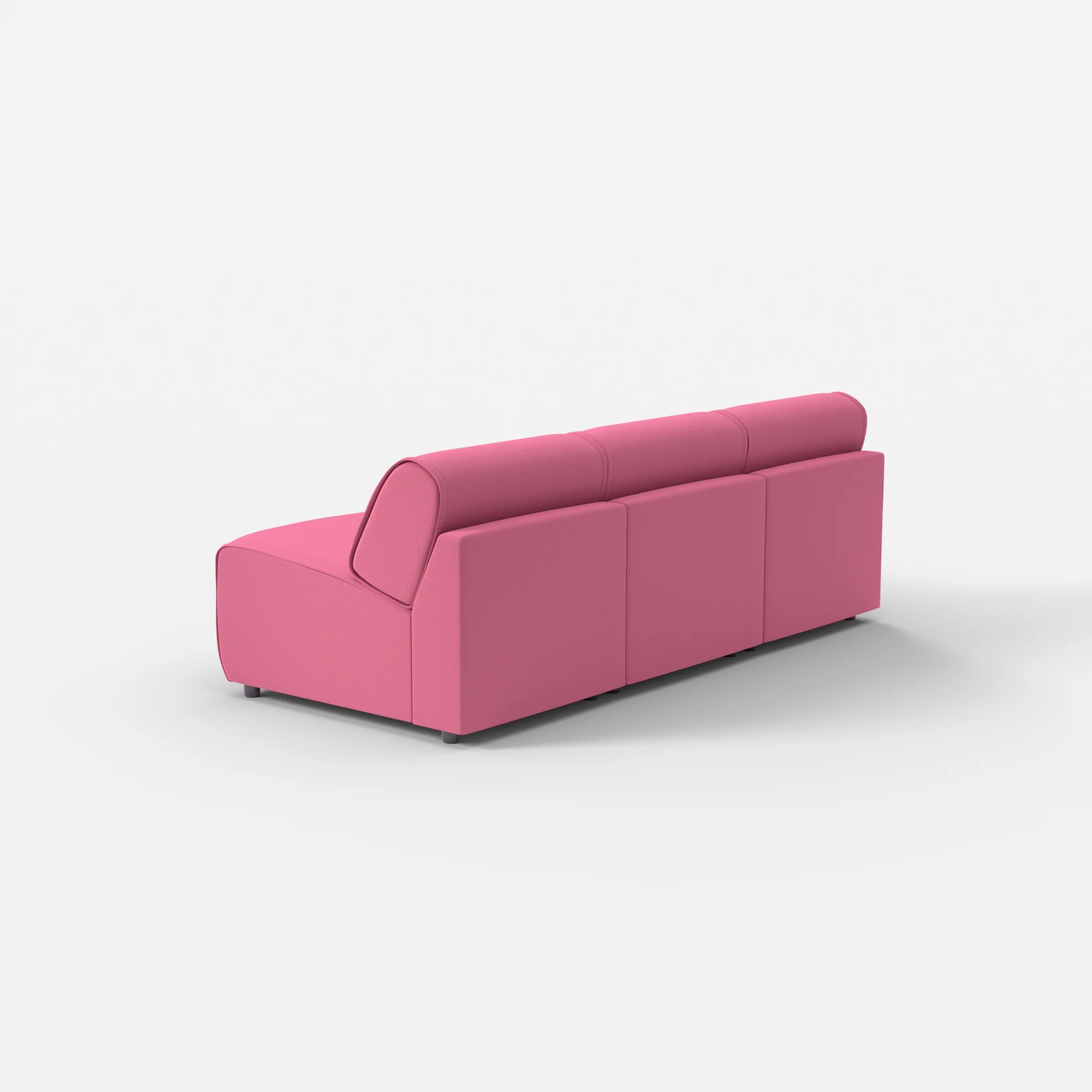 3 Sitzer Sofa Belleform ohne Armlehne 1 novumlitchi in Violett von hinten