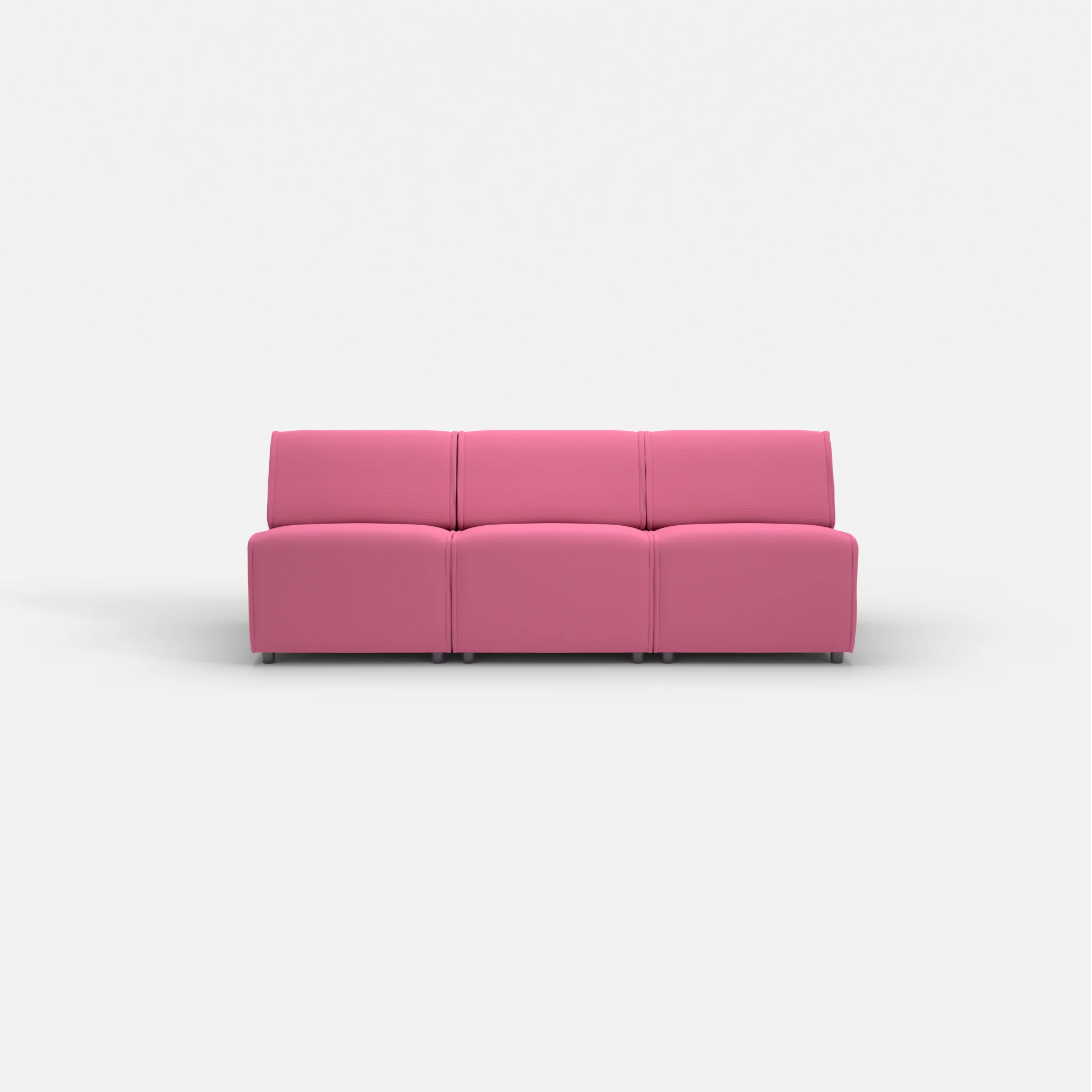 3 Sitzer Sofa Belleform ohne Armlehne 1 novumlitchi in Violett von vorne