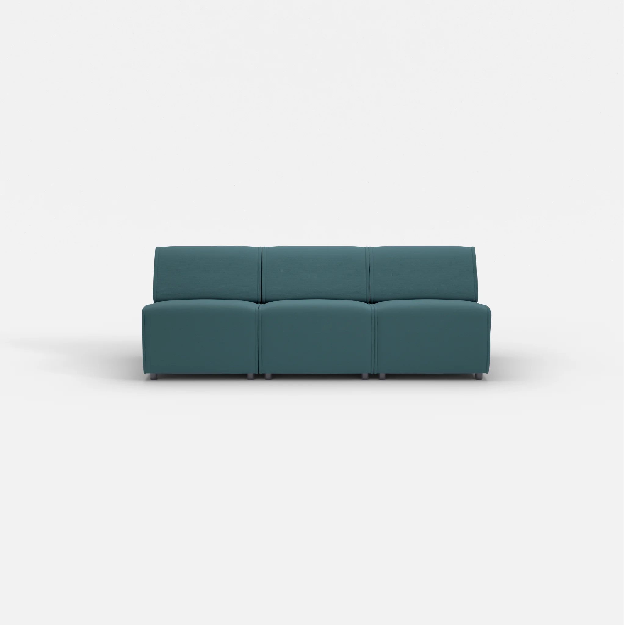 3 Sitzer Sofa Belleform ohne Armlehne 1 novumsamoa in Dunkelblau von vorne