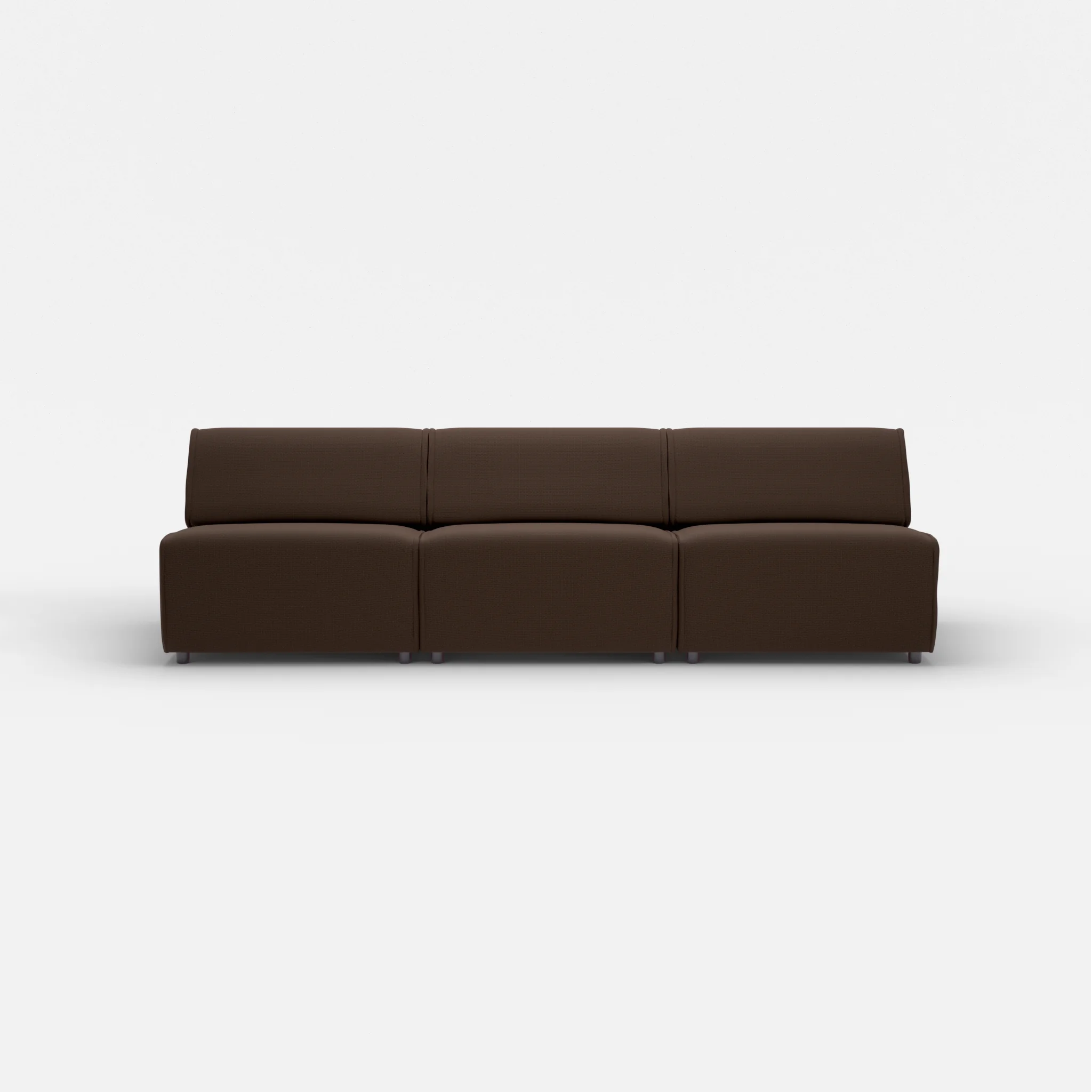 3 Sitzer Sofa Belleform ohne Armlehne 3 nabucco2022 in Dunkelbraun von vorne