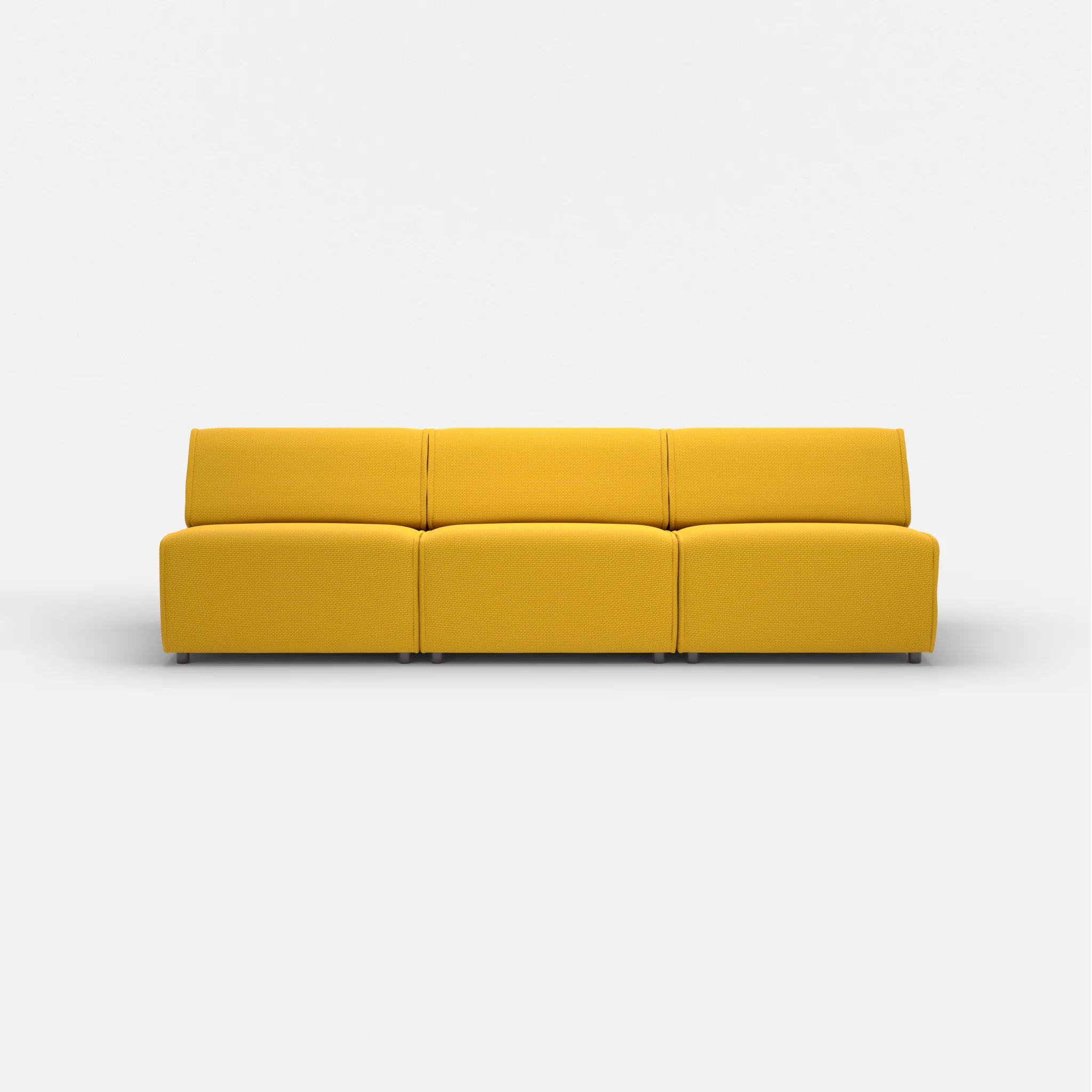 3 Sitzer Sofa Belleform ohne Armlehne 3 nabucco3019 in Curry von vorne