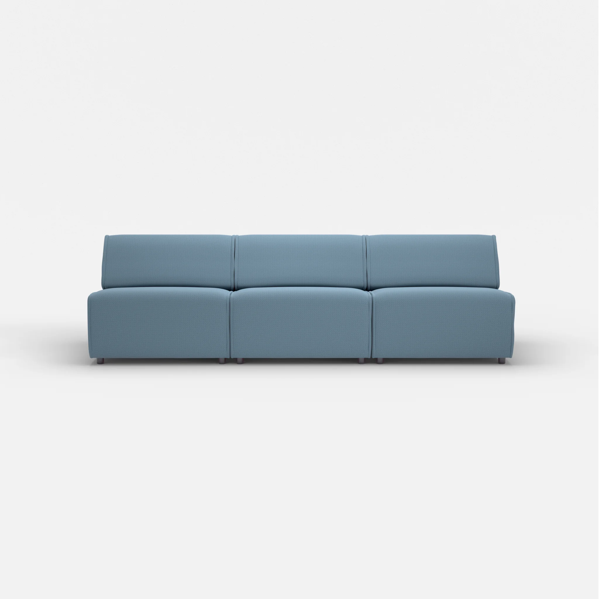 3 Sitzer Sofa Belleform ohne Armlehne 3 nabucco6043 in Blau von vorne