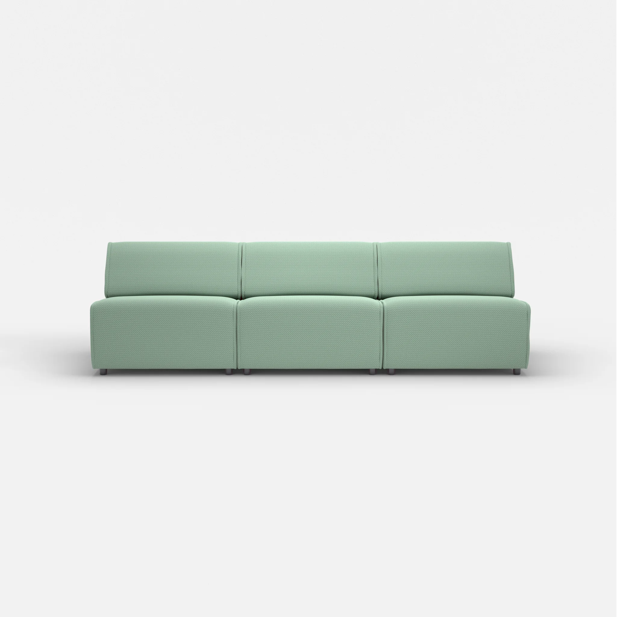 3 Sitzer Sofa Belleform ohne Armlehne 3 nabucco7030 in Türkis von vorne