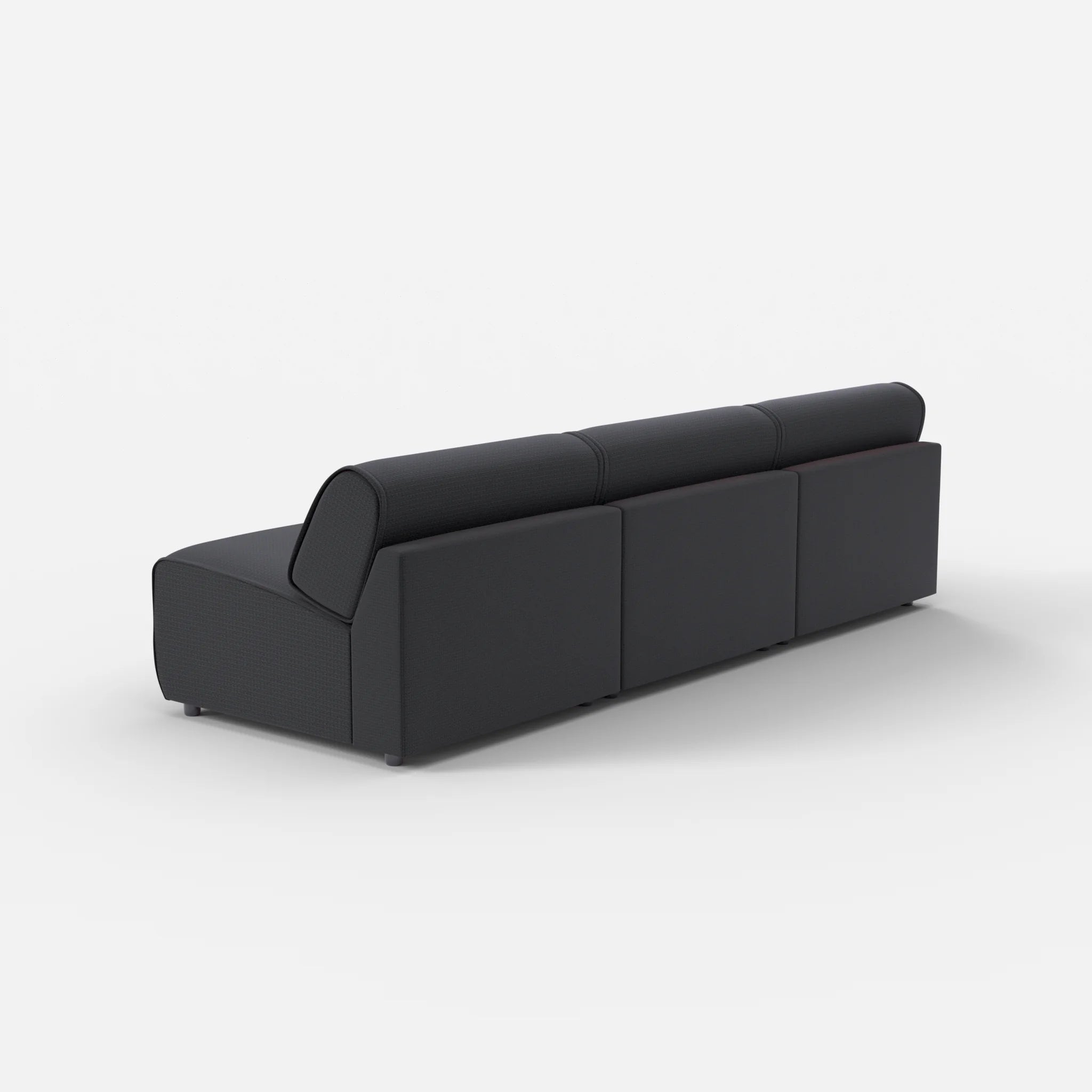 3 Sitzer Sofa Belleform ohne Armlehne 3 nabucco8019 in Anthrazit von hinten