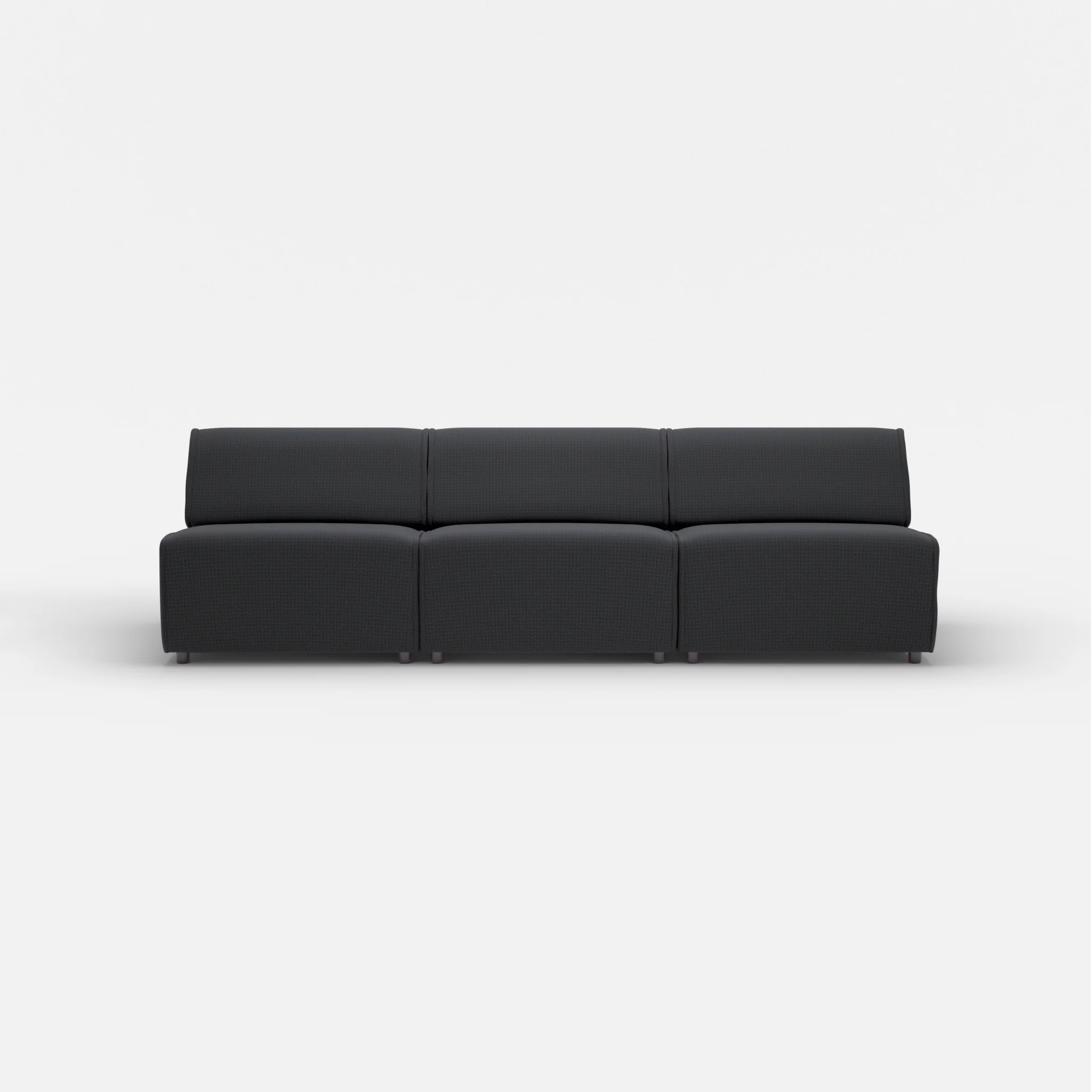 3 Sitzer Sofa Belleform ohne Armlehne 3 nabucco8019 in Anthrazit von vorne