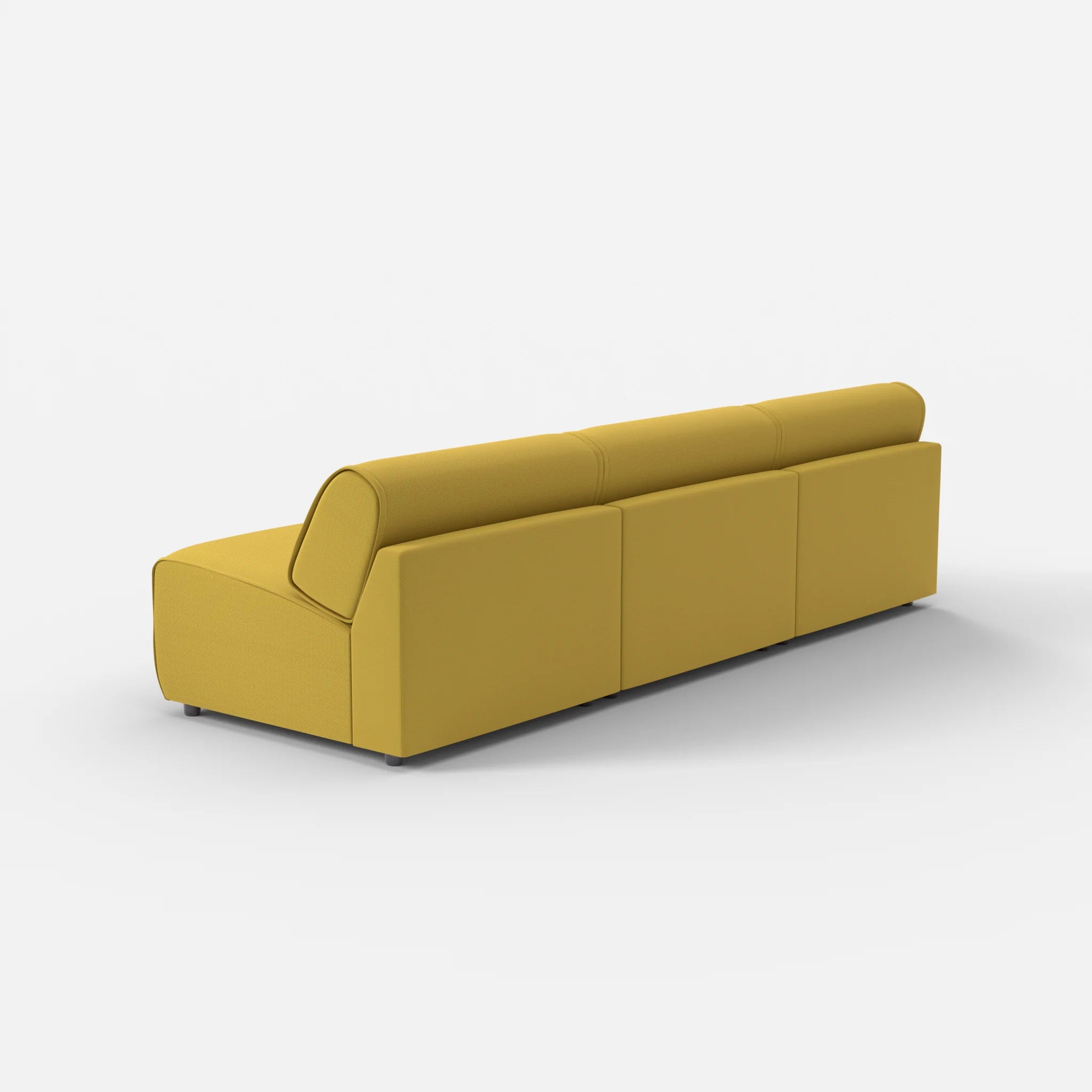 3 Sitzer Sofa Belleform ohne Armlehne 3 novumtivoli in Hellgrün von hinten