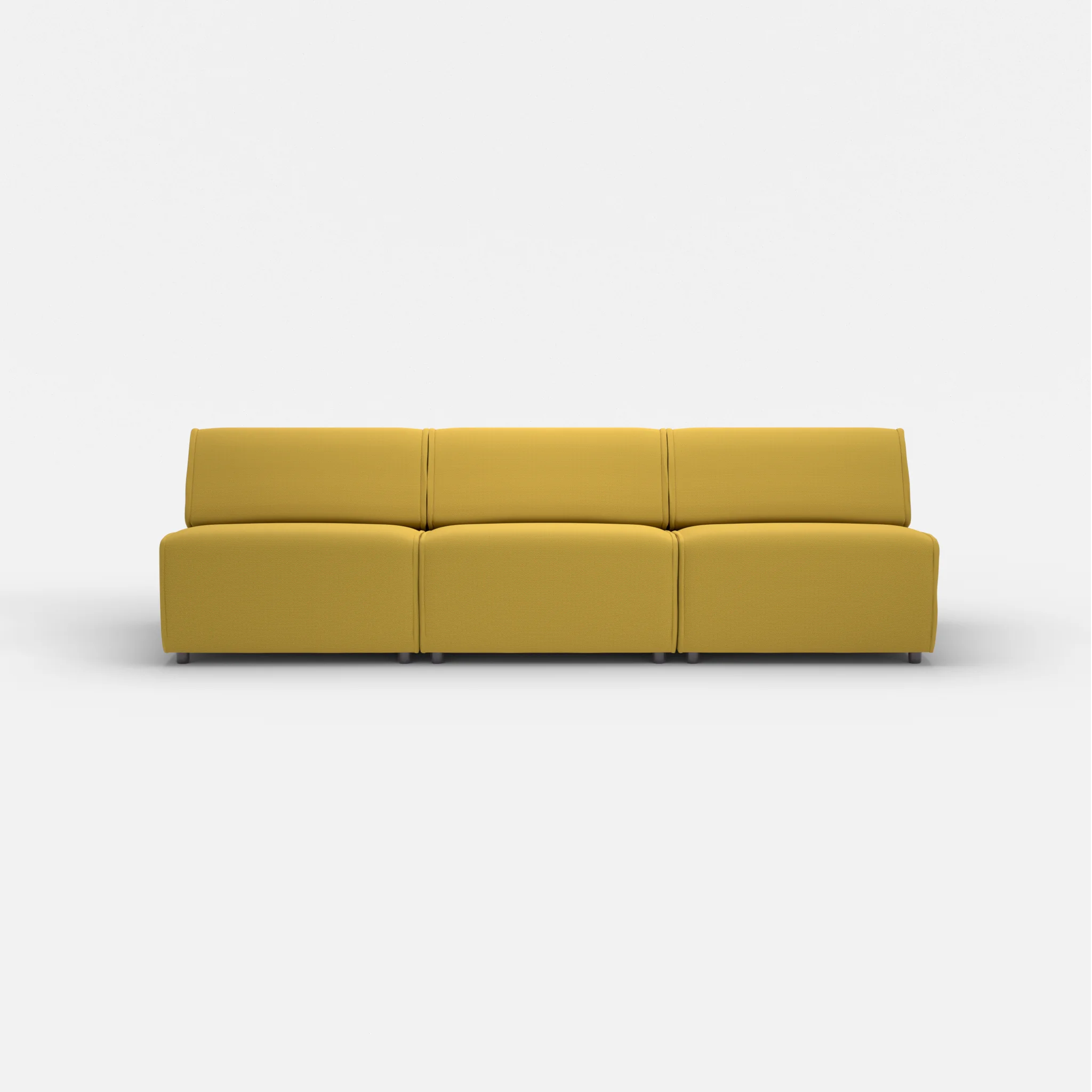 3 Sitzer Sofa Belleform ohne Armlehne 3 novumtivoli in Hellgrün von vorne