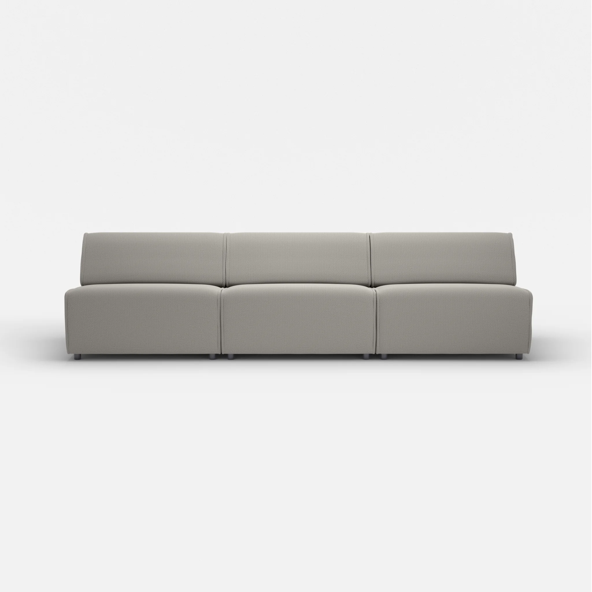 3 Sitzer Sofa Belleform ohne Armlehne 4 nabucco1003 in Hellgrau von vorne