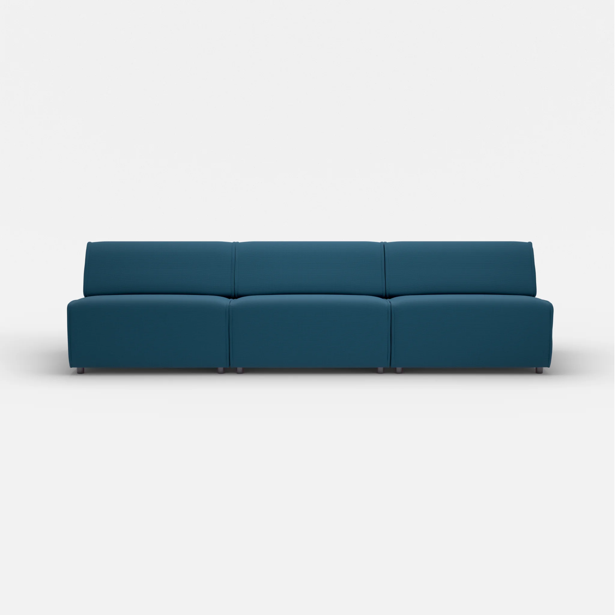 3 Sitzer Sofa Belleform ohne Armlehne 4 nabucco6075 in Blau von vorne