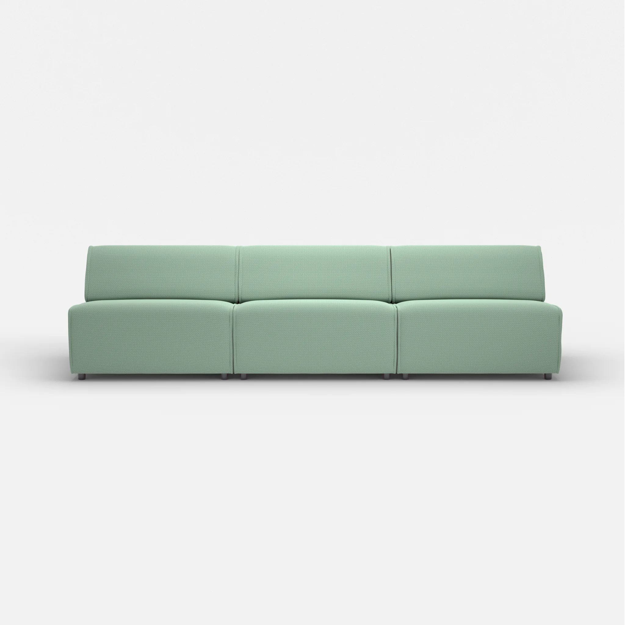 3 Sitzer Sofa Belleform ohne Armlehne 4 nabucco7030 in Türkis von vorne