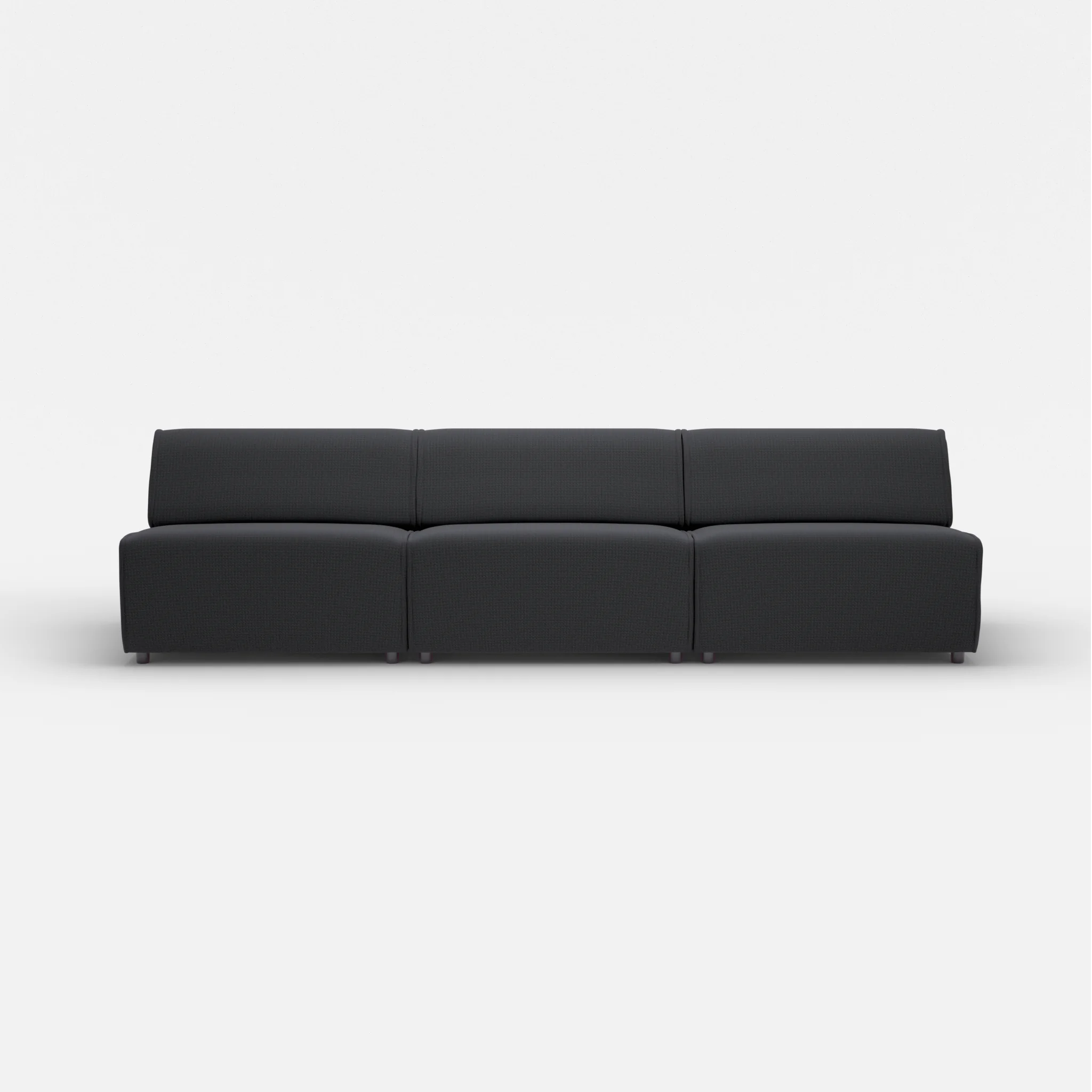 3 Sitzer Sofa Belleform ohne Armlehne 4 nabucco8019 in Anthrazit von vorne